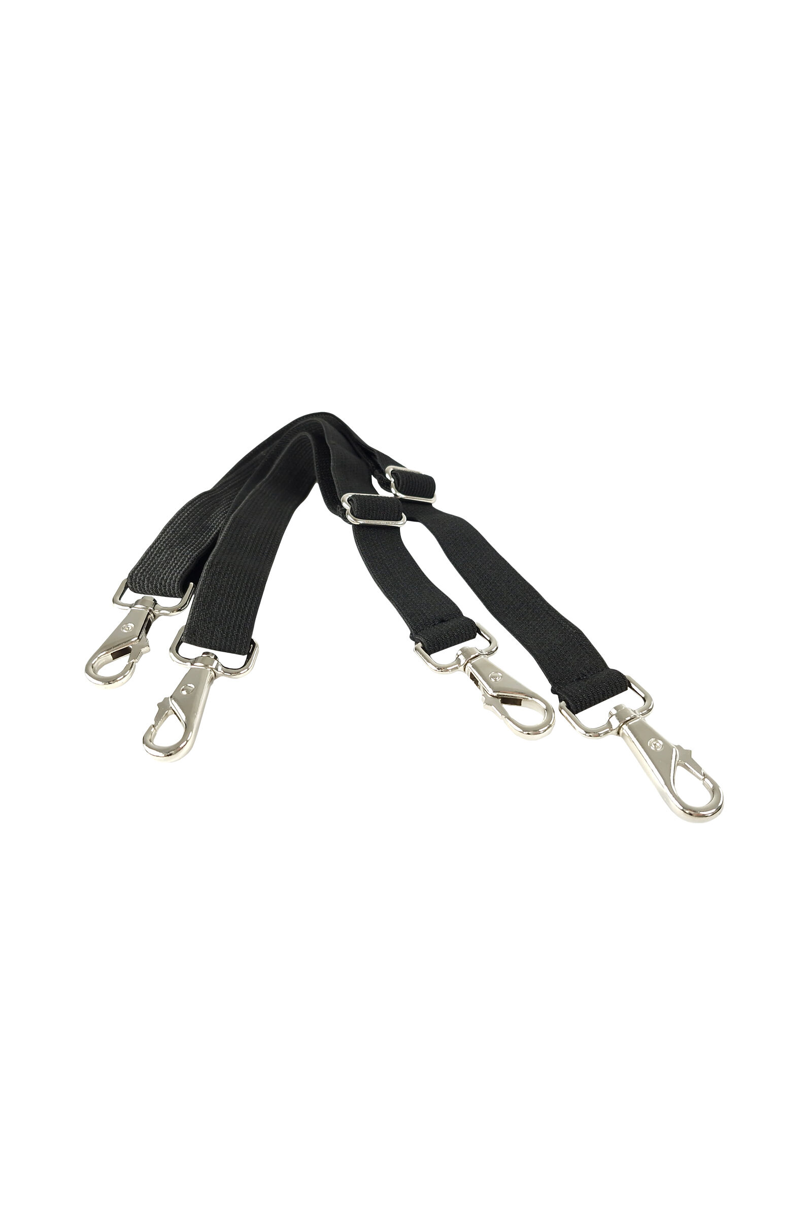 Bucas DeLuxe Elastic Leg Straps, Black, F