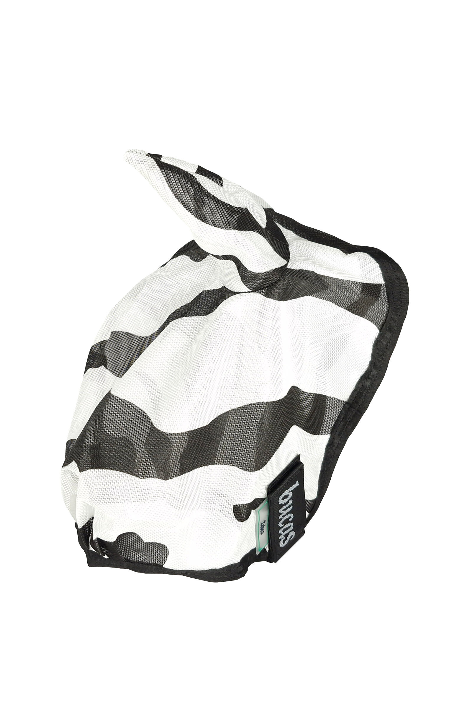 Buzz-Off Zebra Fly Mask, Black/White, L