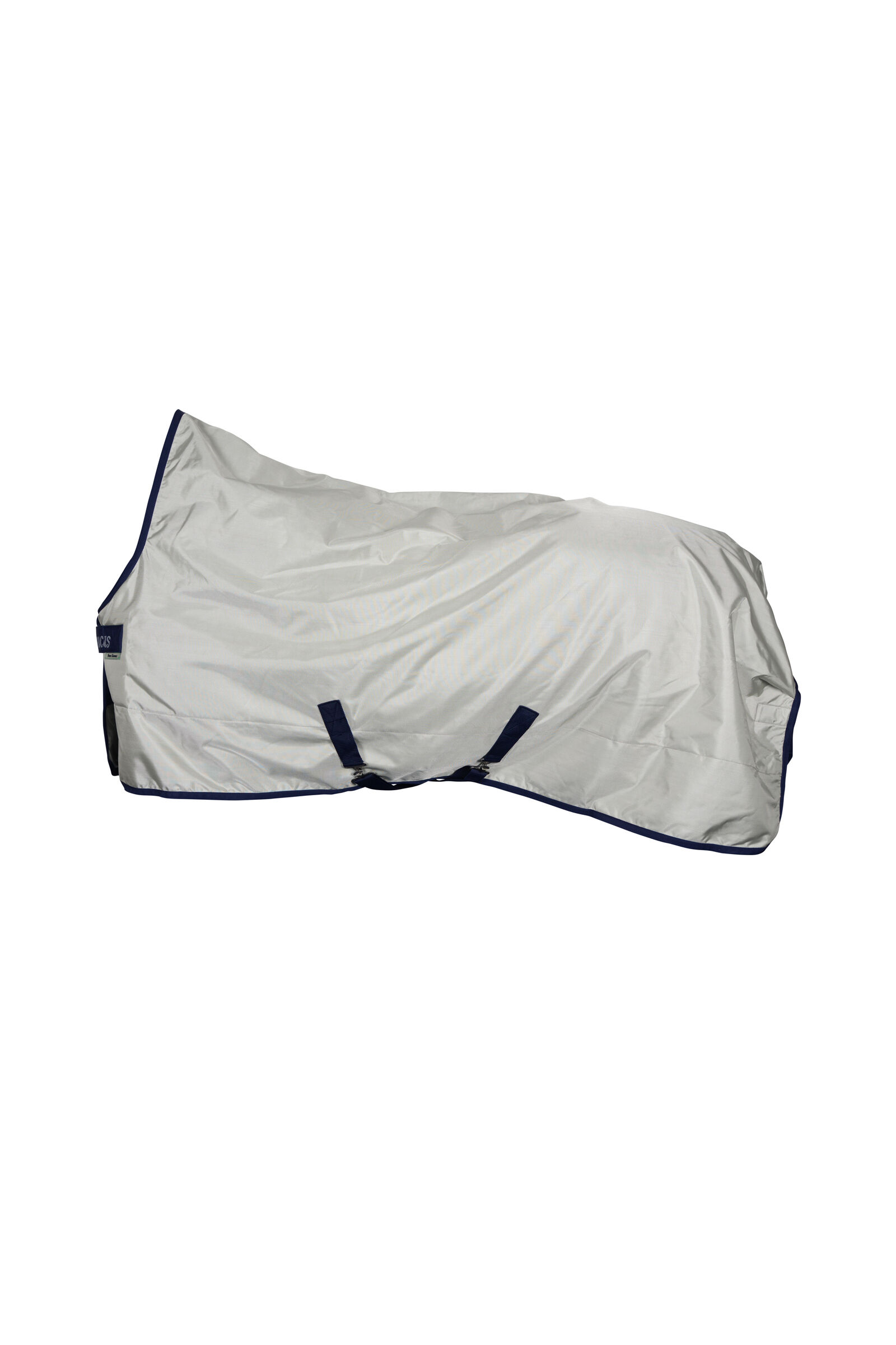 Bucas Power Light couverture imperméable avec encolure haute, 0 g, Silver/Dark Blue, 145