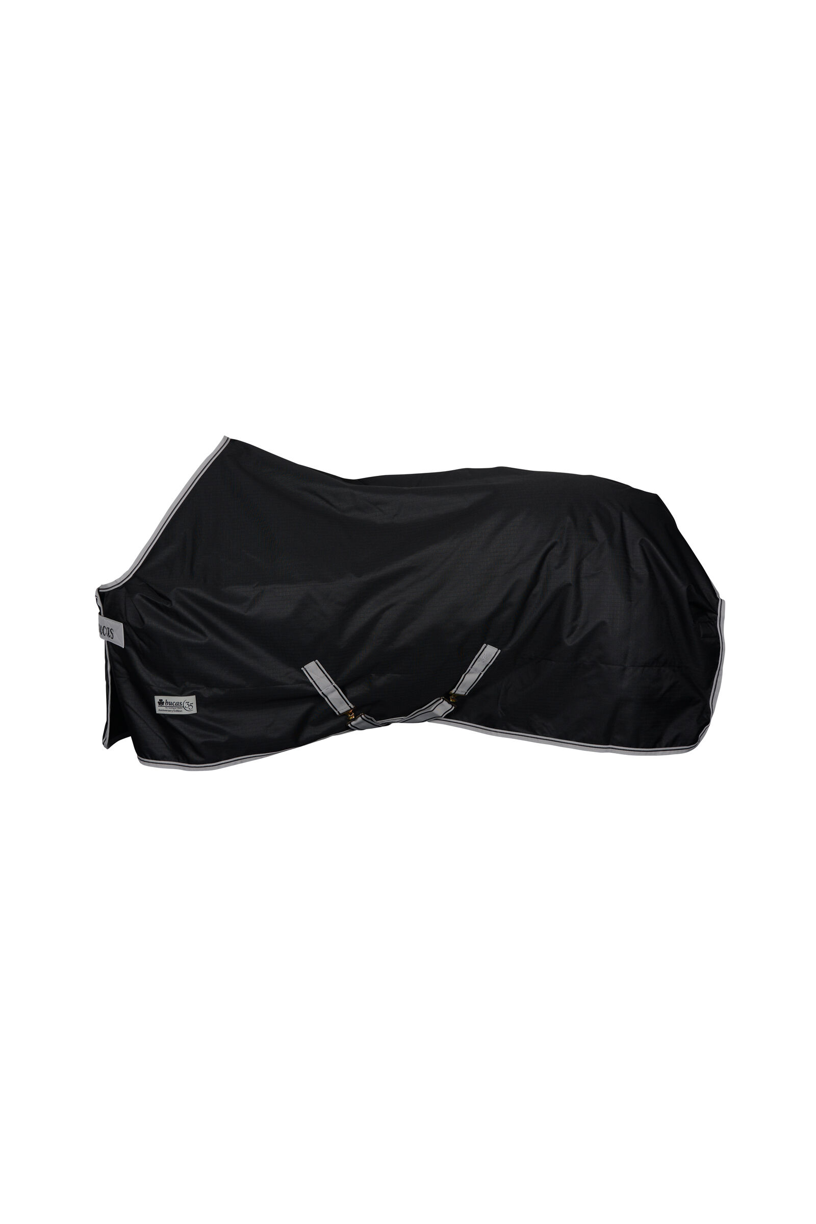 Bucas Anniversary SD Light Rain Turnout Rug, 0g, Black/Silver, 140