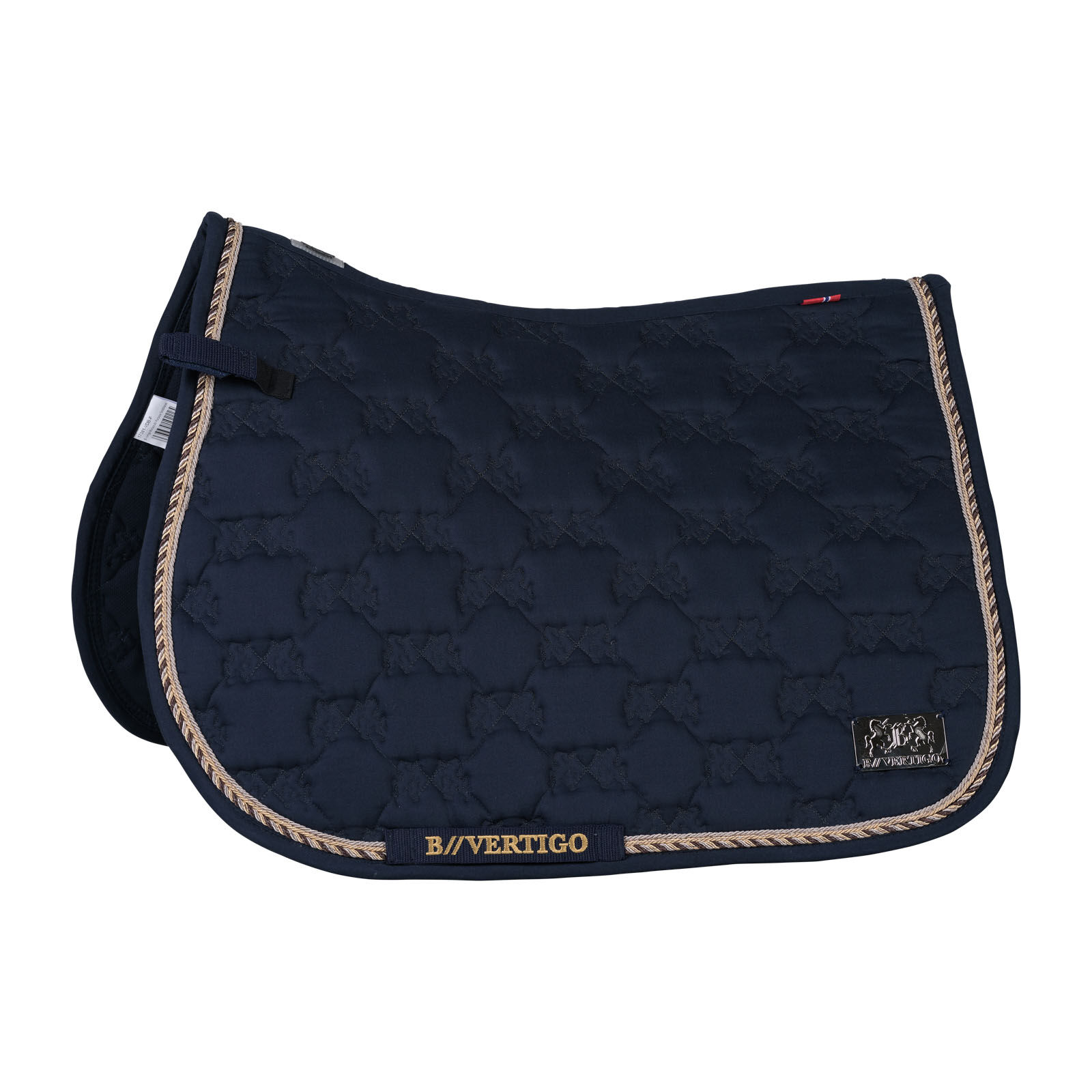 Tapis de selle mixte B Vertigo Monaco, Dark Navy, P
