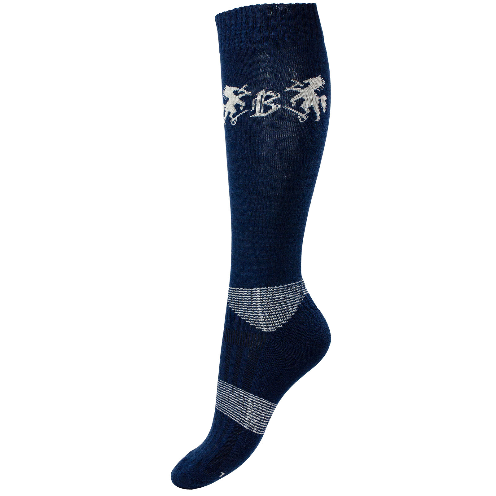 B Vertigo Geox Woolmix Winter Riding Socks, Dark Navy, 43-46