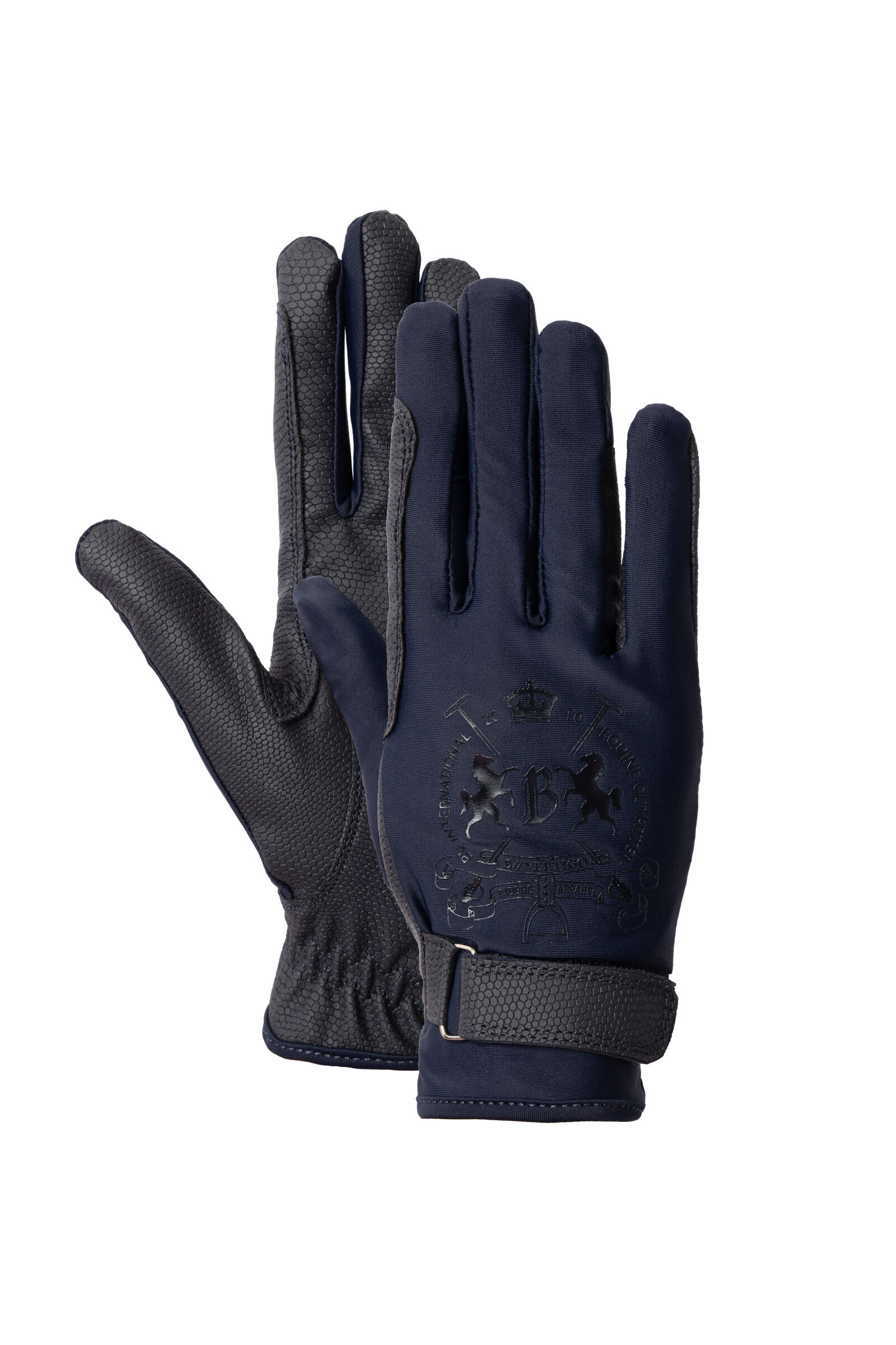 B Vertigo Laia paardrijhandschoenen met logo print, dames