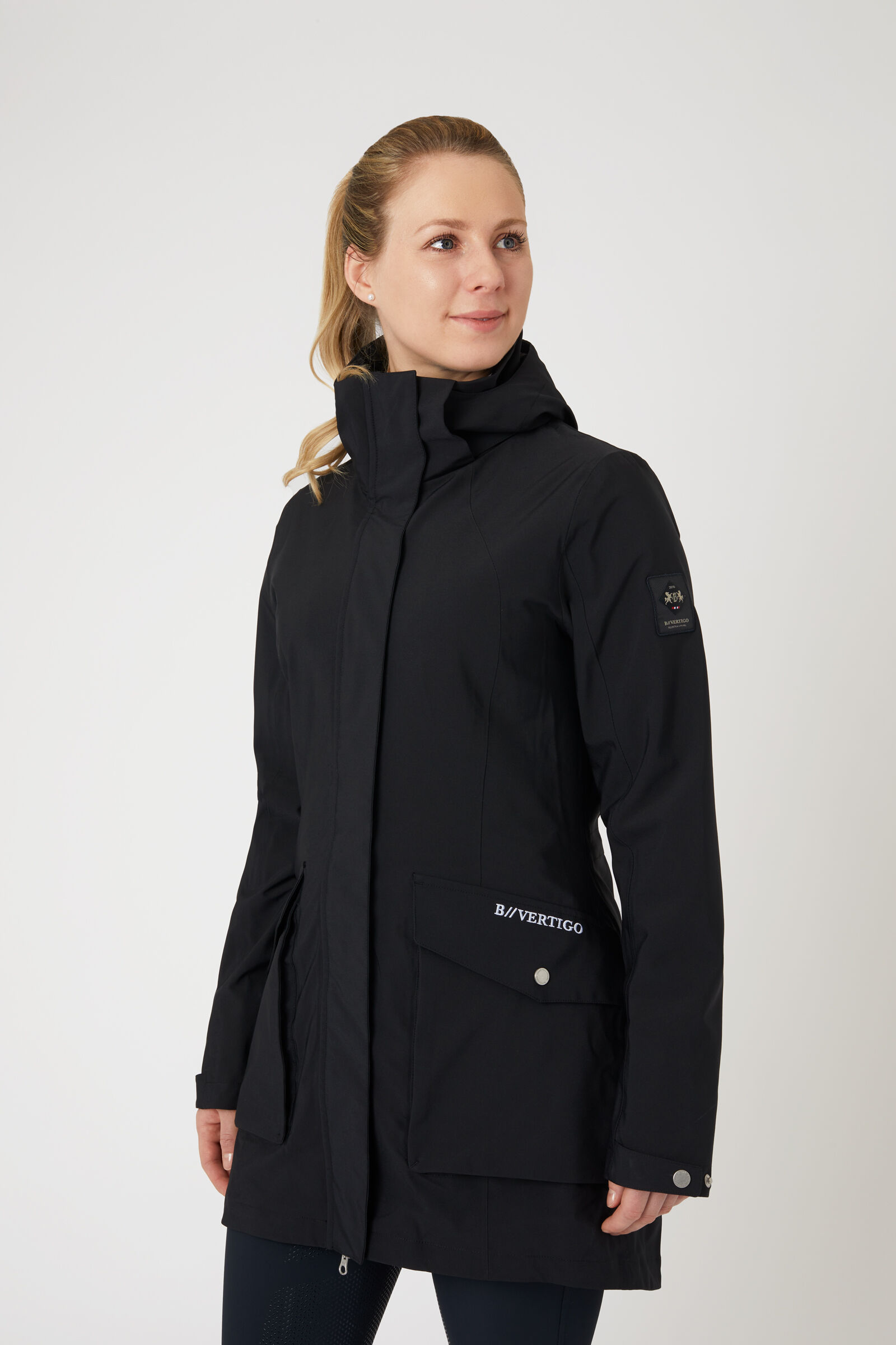 B Vertigo Caroline Lange Damen Reitjacke  Anthracite Dark Grey 34