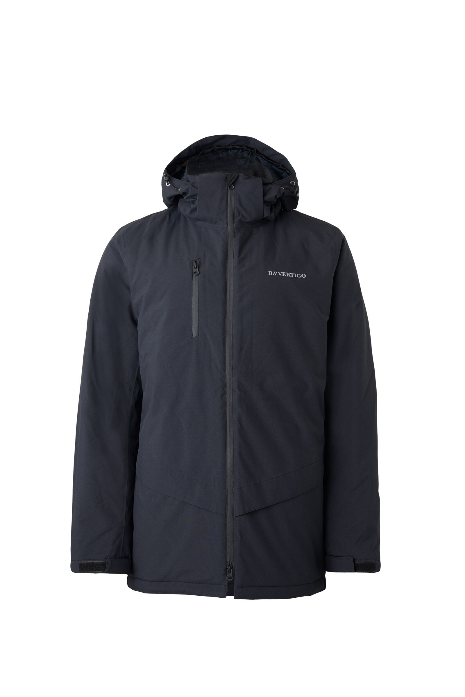 B Vertigo Milo Férfi Vízálló Parka Kabát, Anthracite Dark Grey, 54