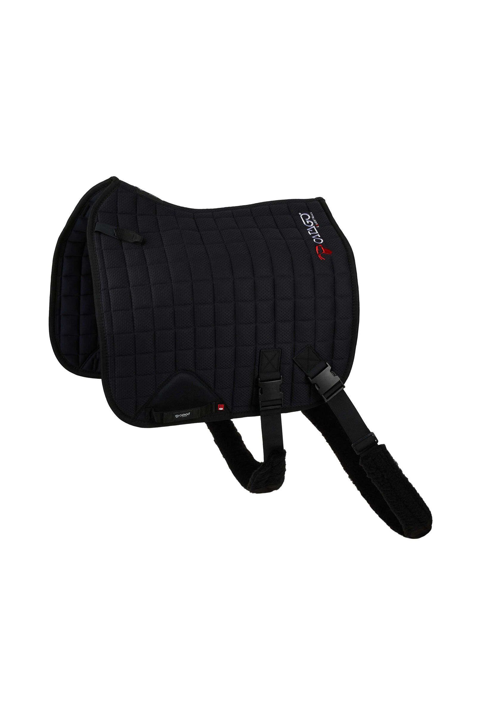 Catago FIR-Tech tapis de selle d'entraînement avec sangles élastiques, Black, F