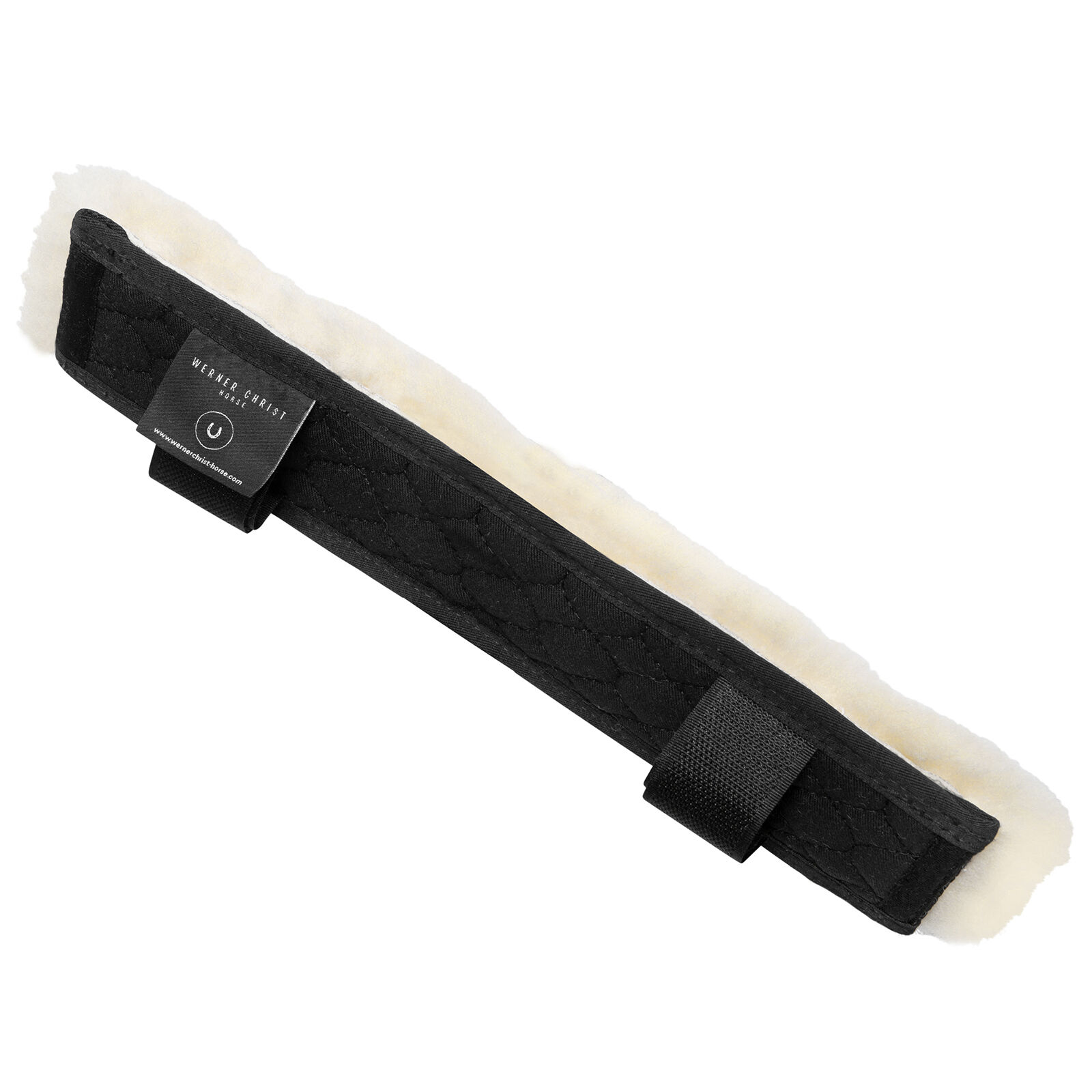 Christ Show Noseband Cover, Black/Off-White, 28