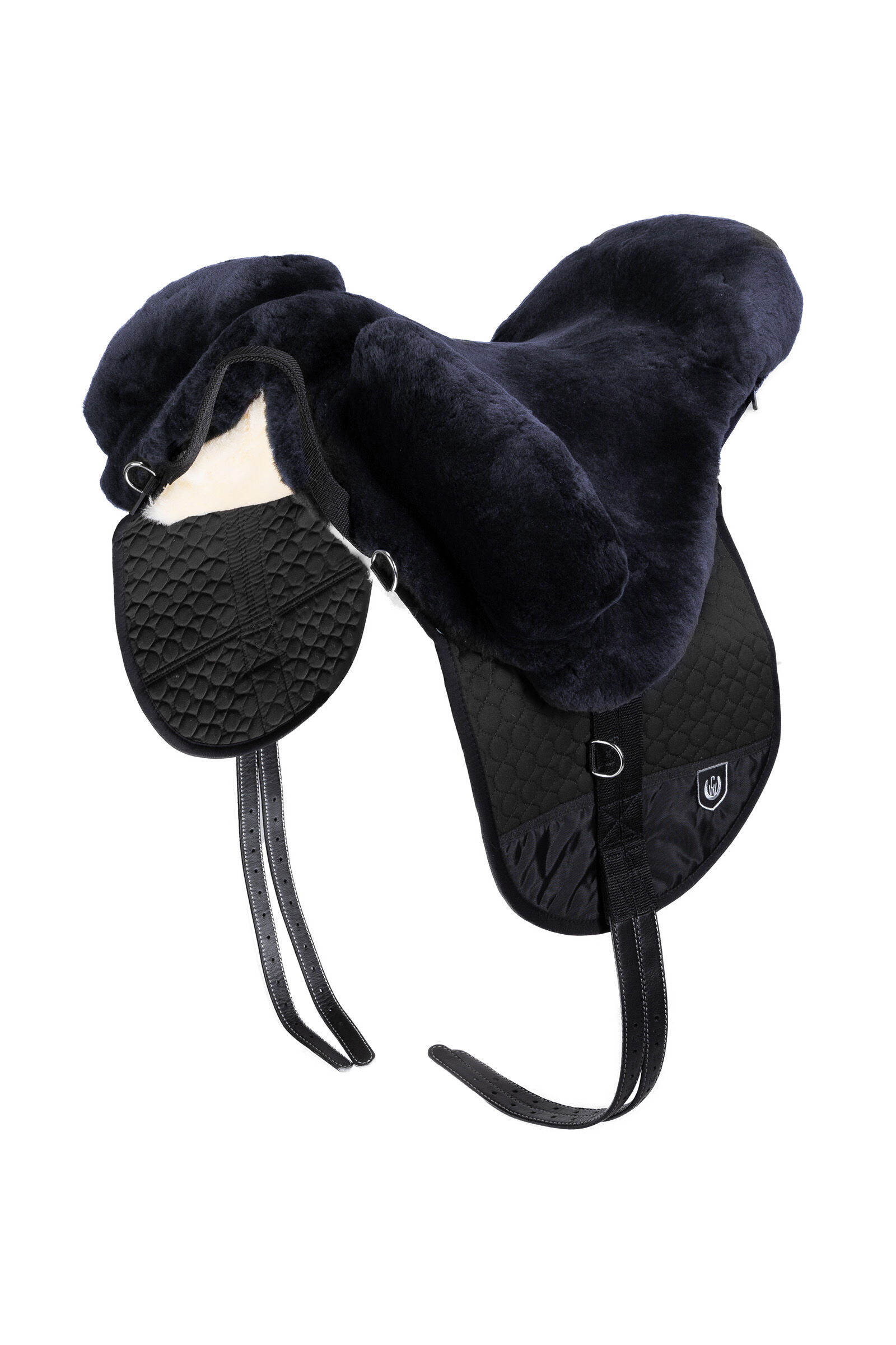 Christ Lambskin Bareback Riding Pad, Premium Plus, Anthracite/Black, F