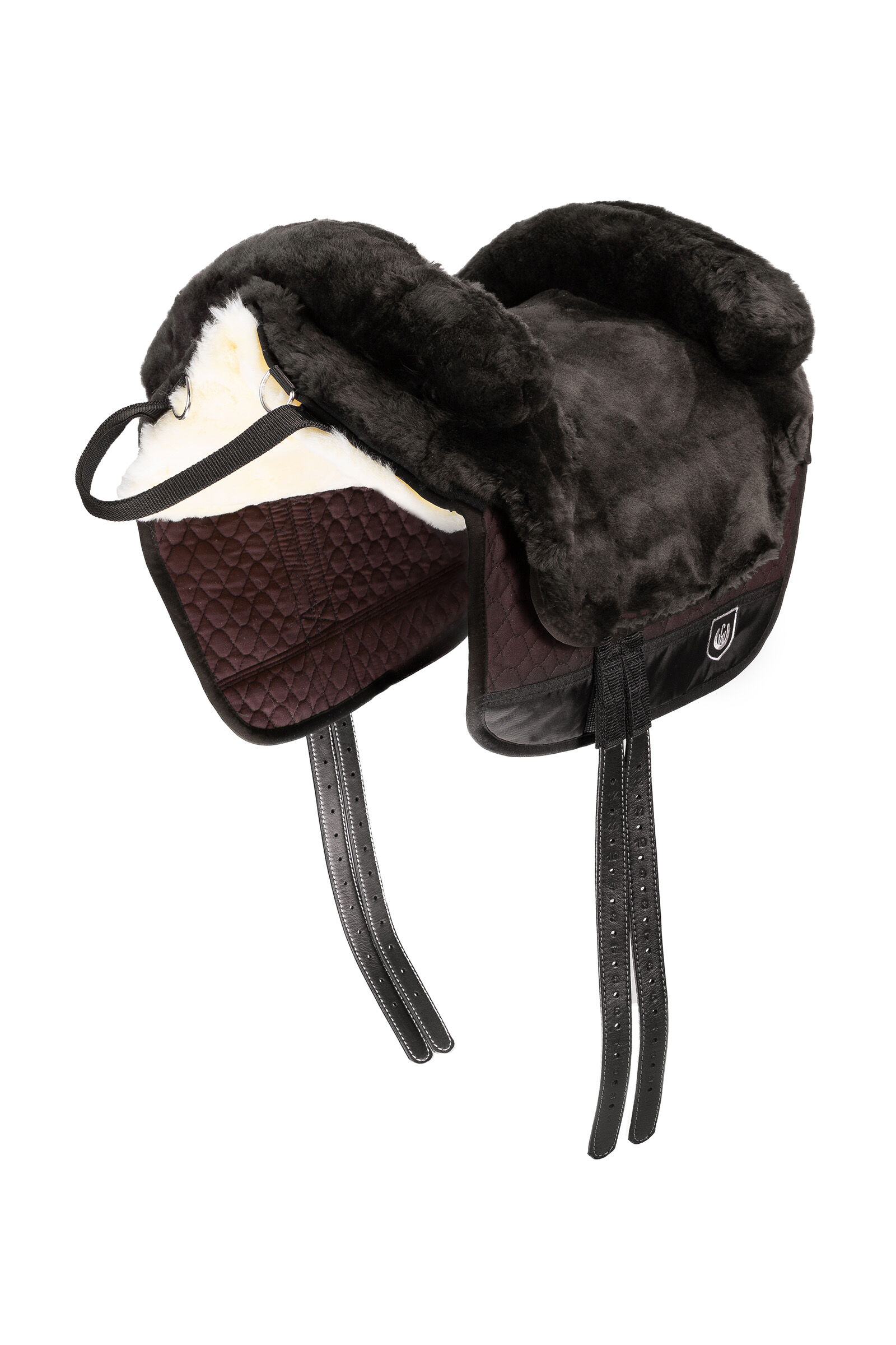 Christ Lambskin Saddle Bareback Iberica Plus, BR/OWH/DBR, P