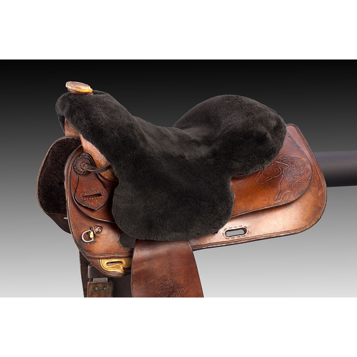 Christ Saddle Seat Cover Laramie, Full, Brown, F