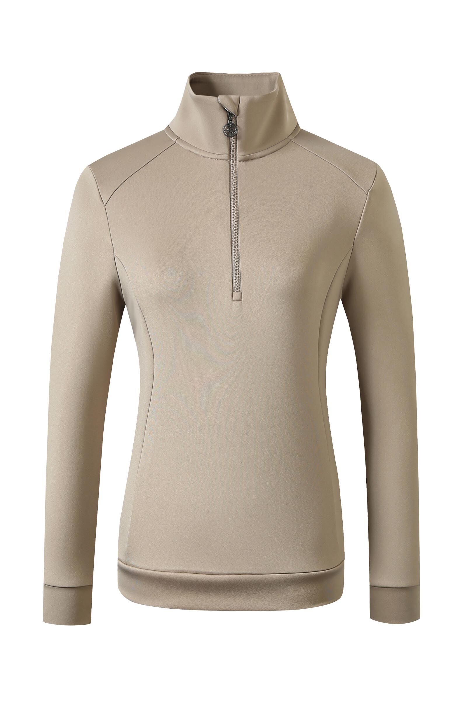 Covalliero dam sweatshirt med halv dragkedja SS25