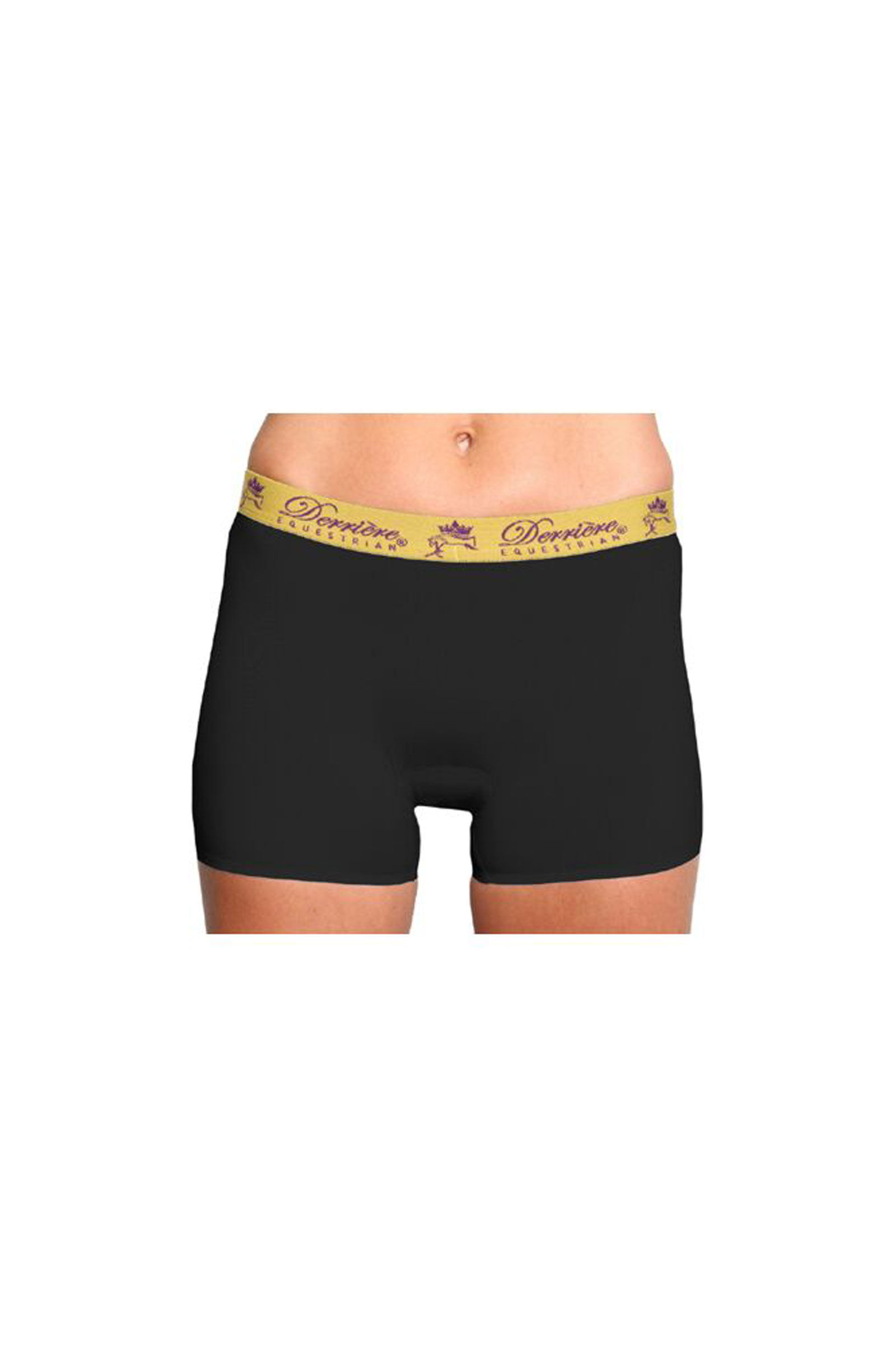 Culotte Shorty sans coutures Derriere Equestrian, femme Nouveau modèle Sans jacquard, Black, L/XL
