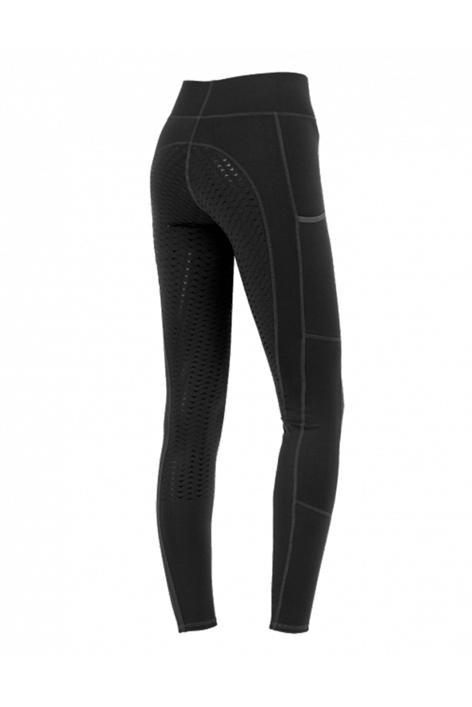 ELT Ella Legging D’équitation Thermique, Femmes, Black, 38