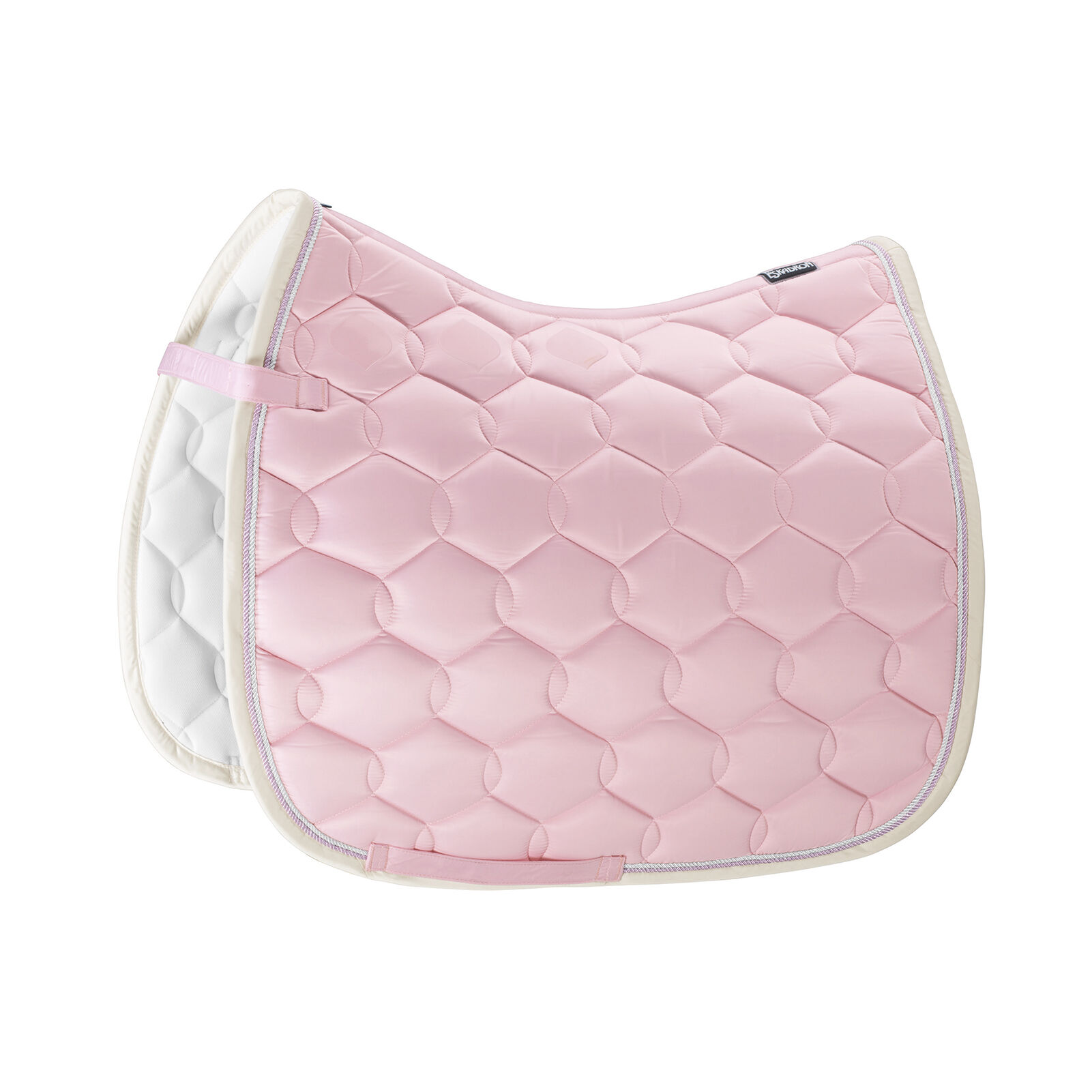 Eskadron Fényes Hullámos Kontrasztos Díjlovas Nyeregalátét, Powder Pink, F