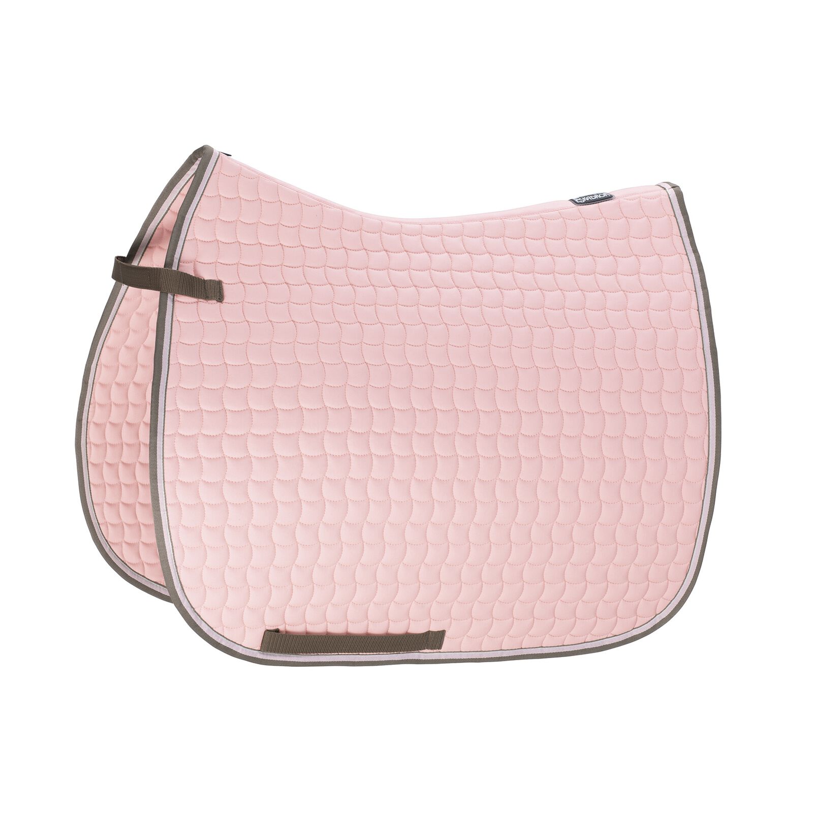 Eskadron Cotton Contrast Dressage Saddle Pad, Powder Pink, F