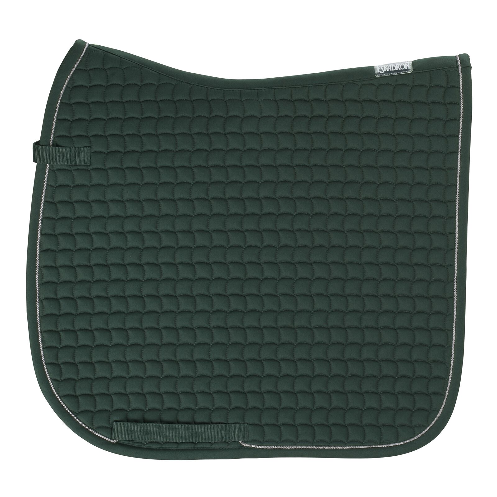 Tapis de selle de dressage coton Eskadron Argent, Forest Dark Green, F