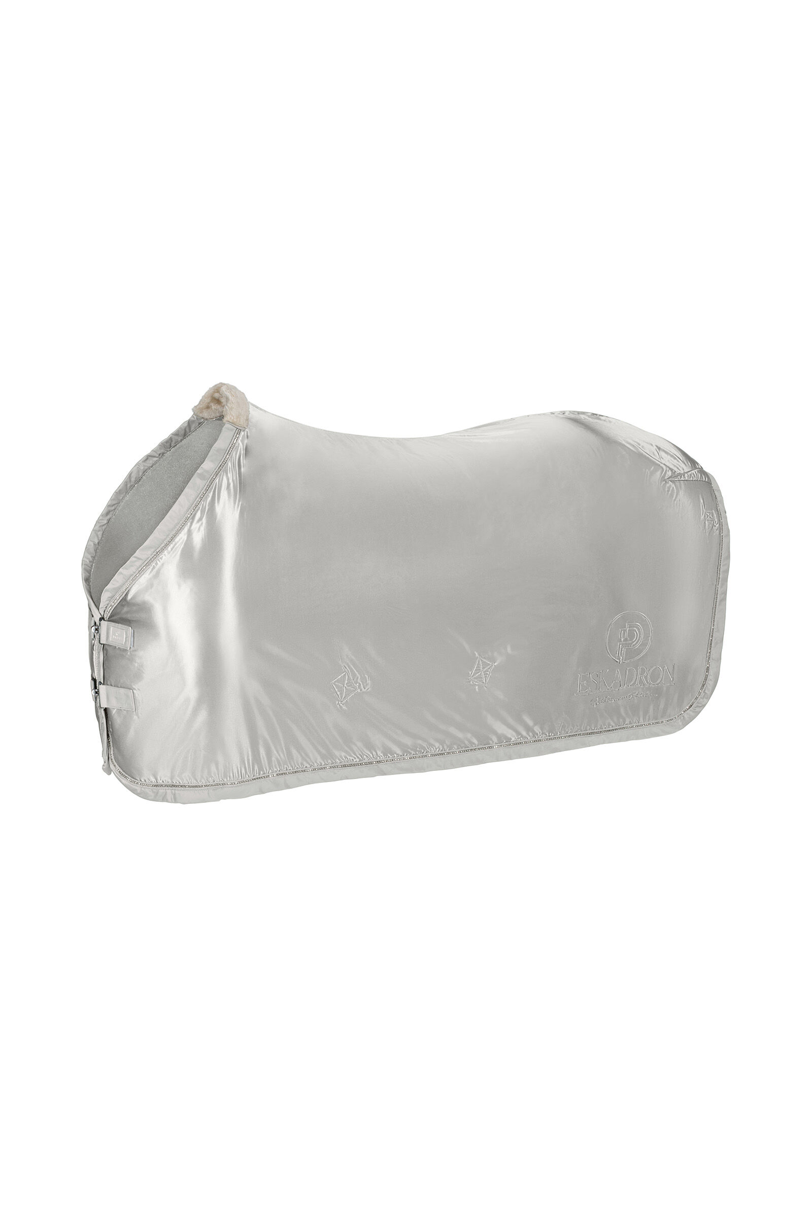 Eskadron Platinum 22 Satin zweetdeken, Smoked Pearl Grey, 145