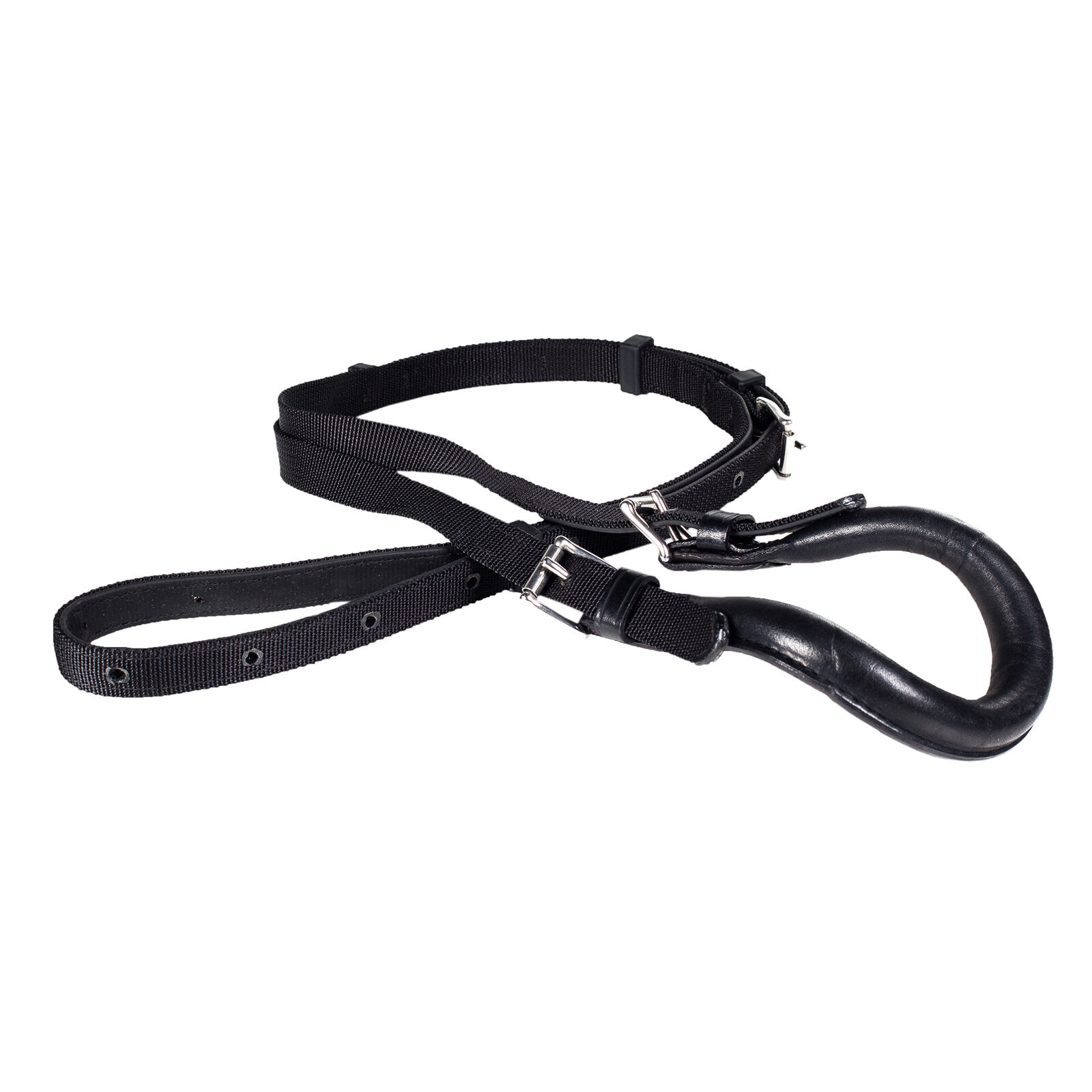 Finntack Pro Leather/Synthetic Backstrap, Black, L