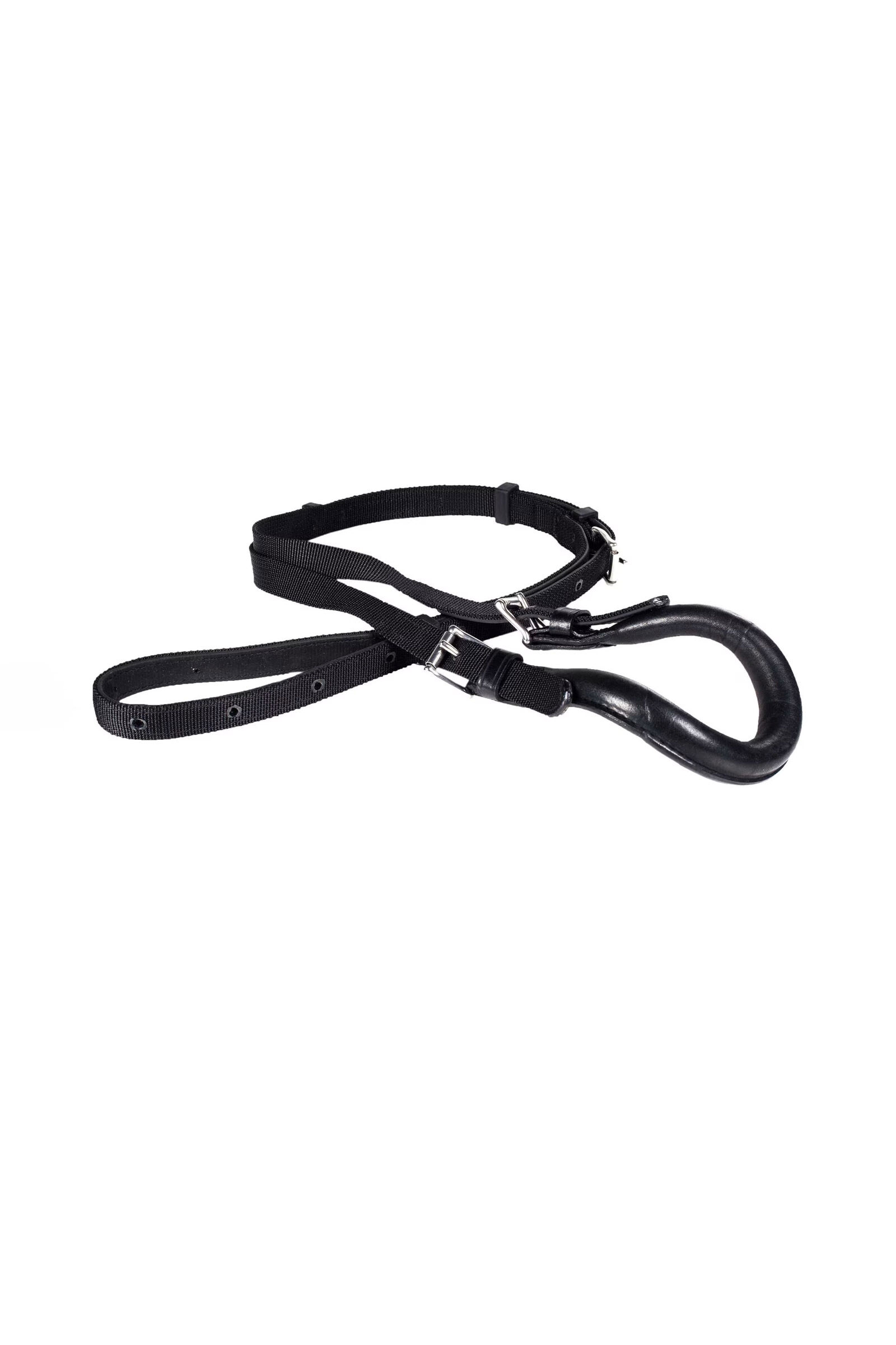 Finntack Pro Leather/Synthetic Pony Backstrap, Black, P
