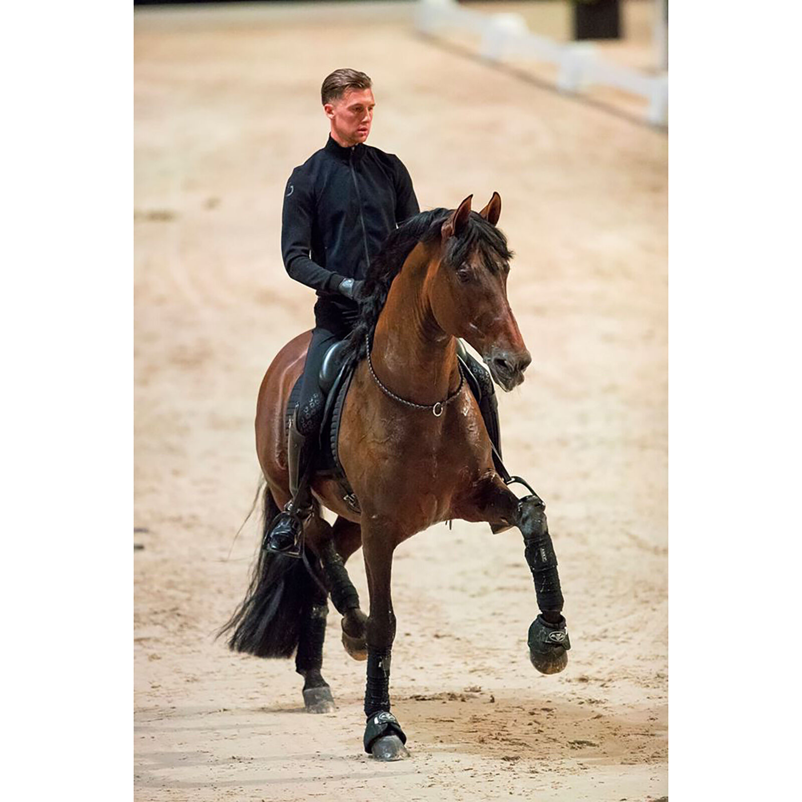 F.R.A. Freedom Riding Articles Kripton Neck Rope (System 1) Woven Leather, 15mm, Brown, 140