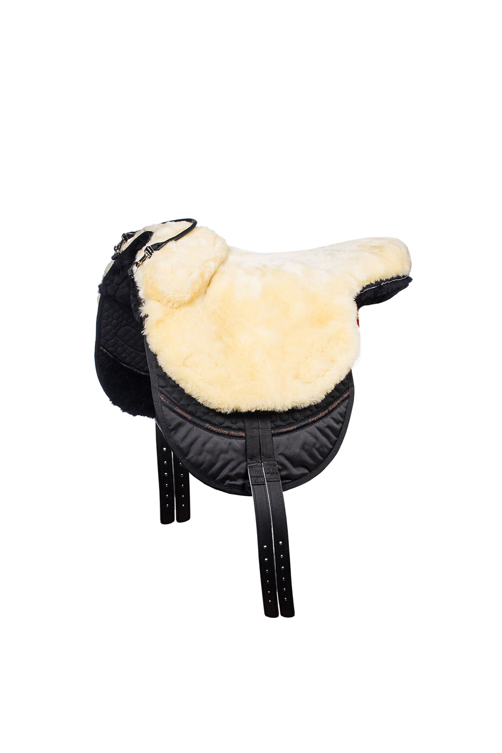 F.R.A. Freedom Riding Articles Macon Chabraques et tapis de monte à cru, Knee Rolls & Inlays, L, Black/ Neutral, L