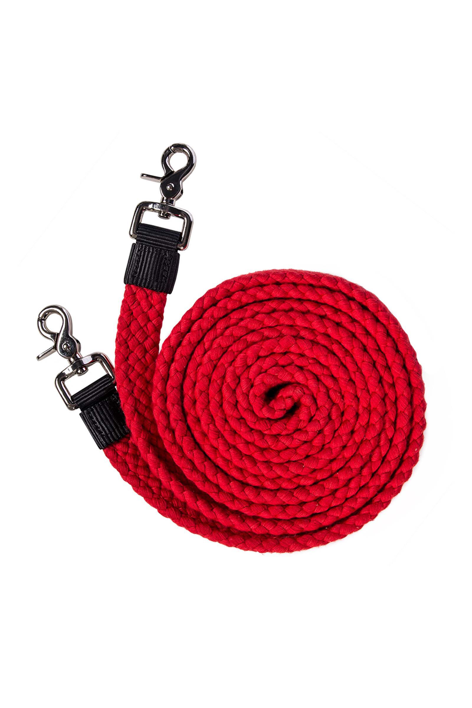 F.R.A. Freedom Riding Articles Gabi Flat Woven Cotton Reins, Red, 680