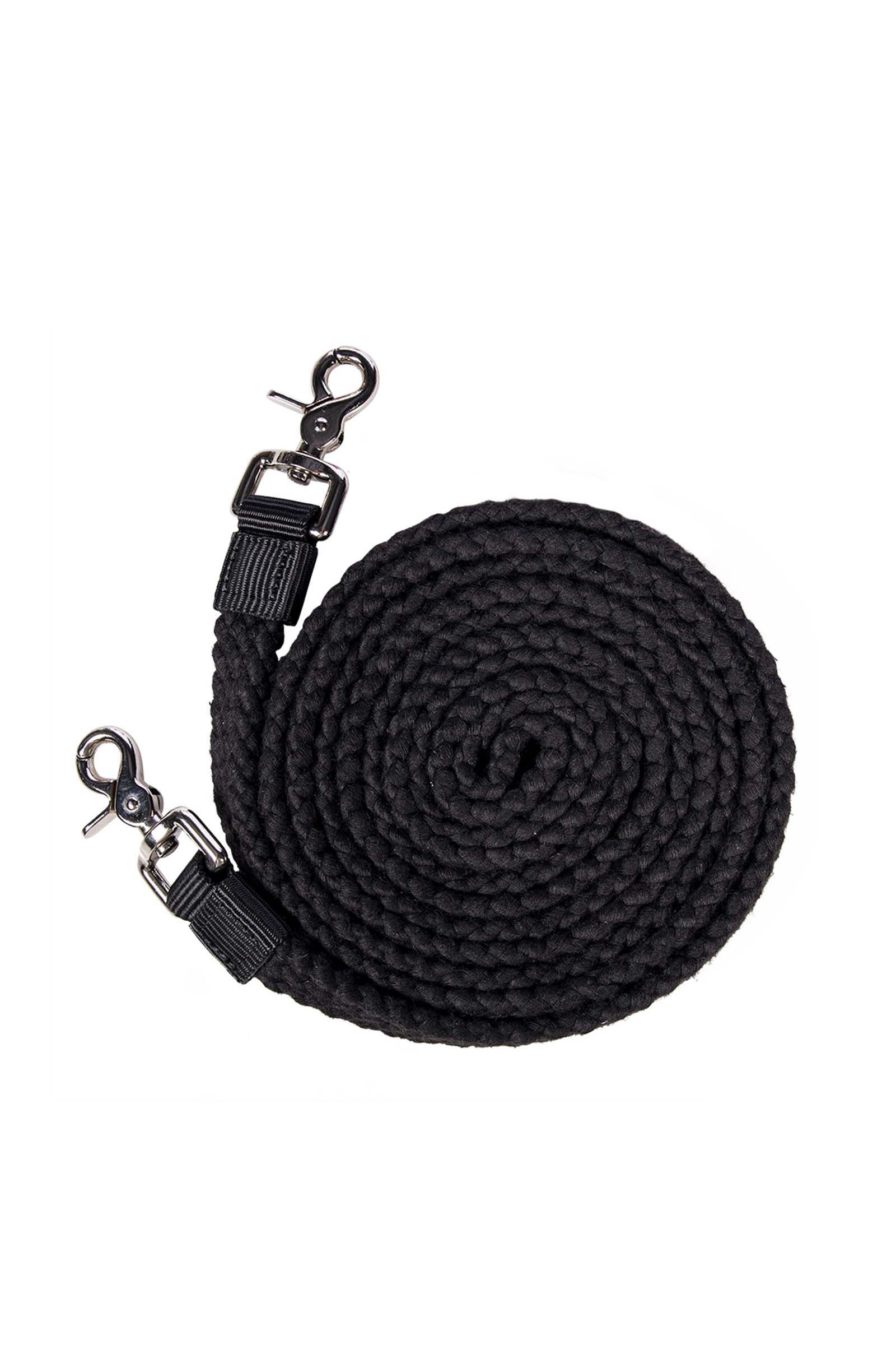 F.R.A. Freedom Riding Articles Gabi Flat Woven Cotton Reins, Black, 800