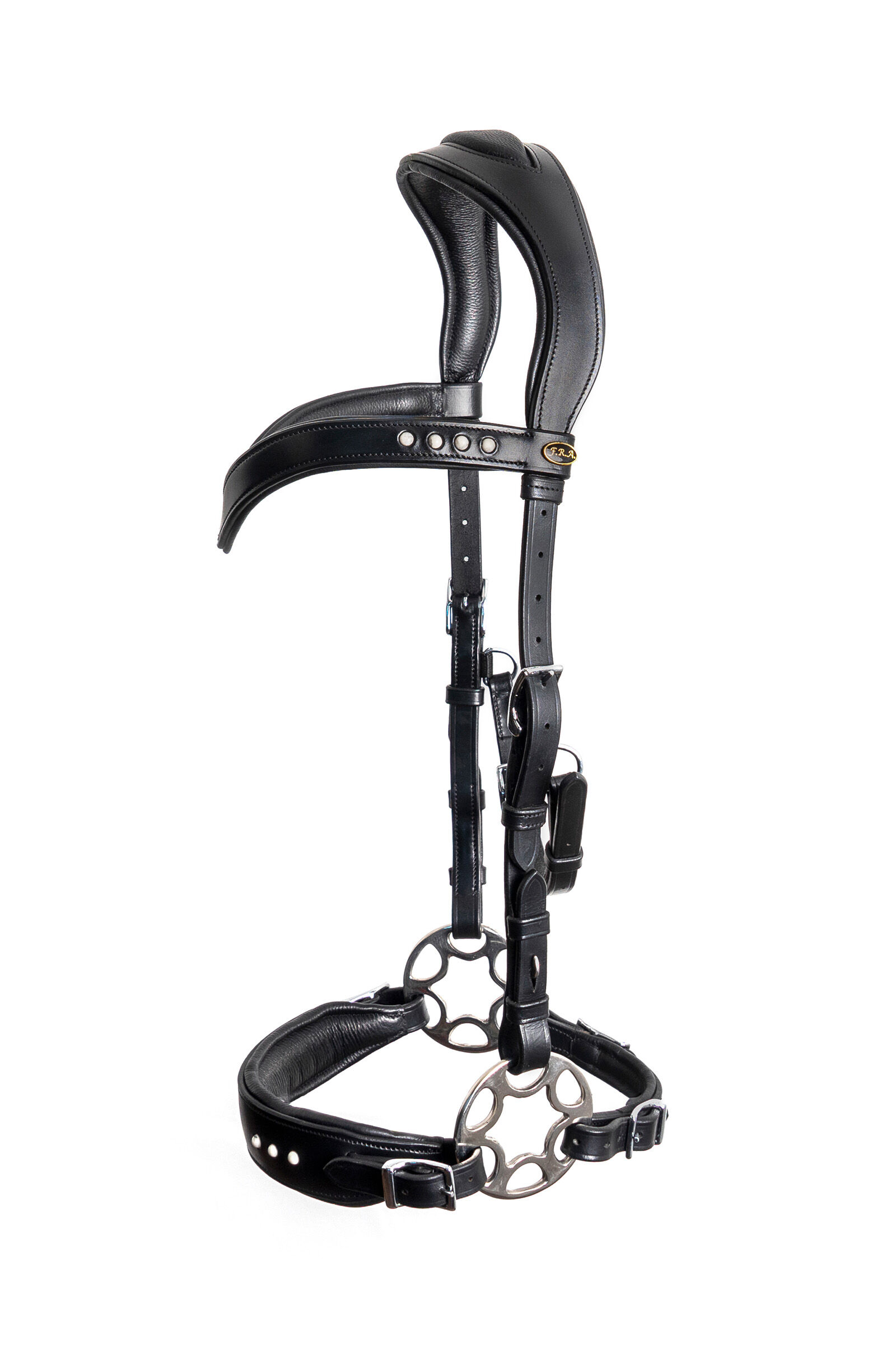 F.R.A. Freedom Riding Articles Glory träns Hackamore med tyglar (System 2), svart, Black, P