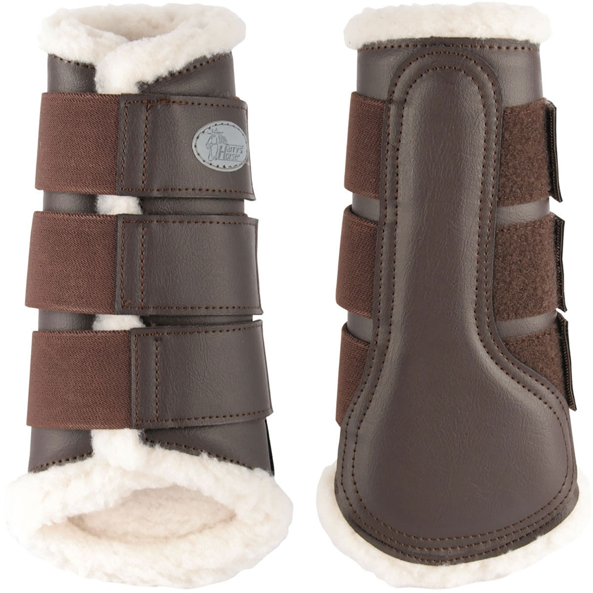 Harry's Horse Protection boots Flextrainer, Brown, L