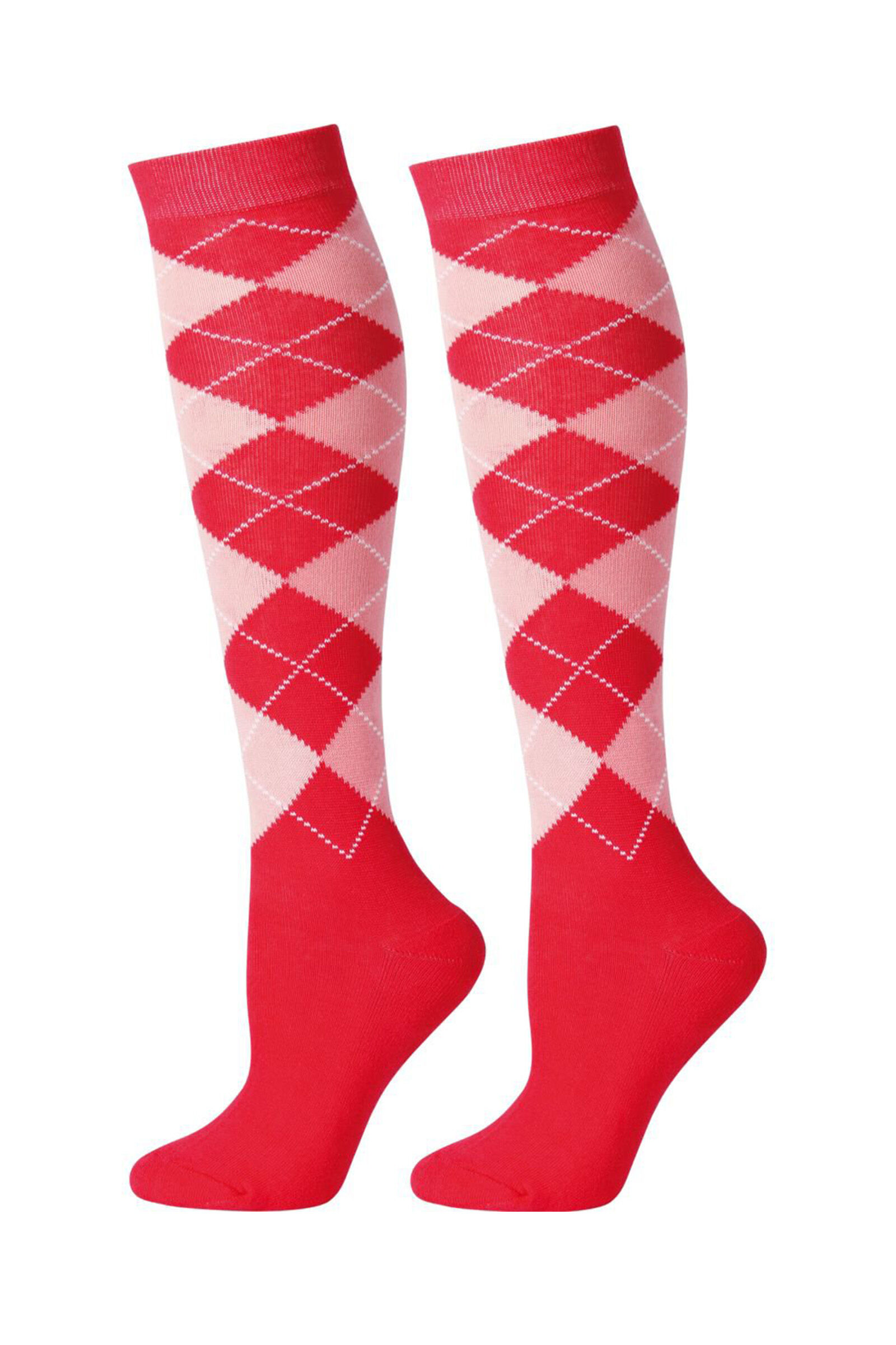 Harry's Horse Argyle Reitsocken Pink S unisex