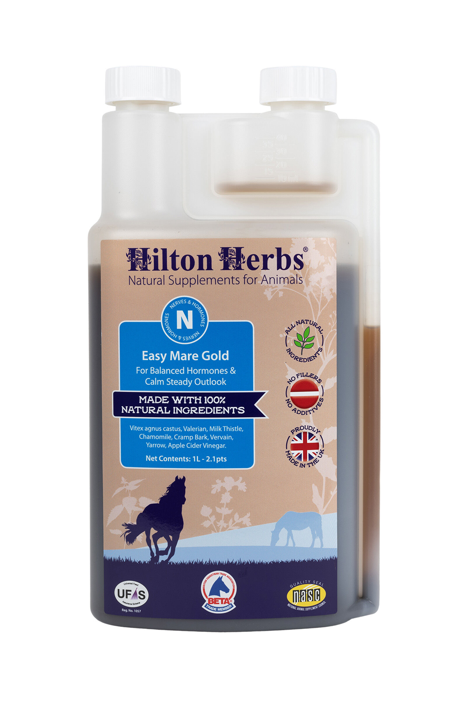 HiltonHerbs Easy Mare Gold – Equilibrium gold, 1 Litre