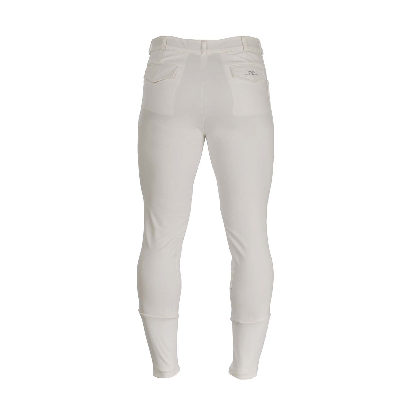 AA Men's Silicon Kneegrip Breeches, WH/AB, 50