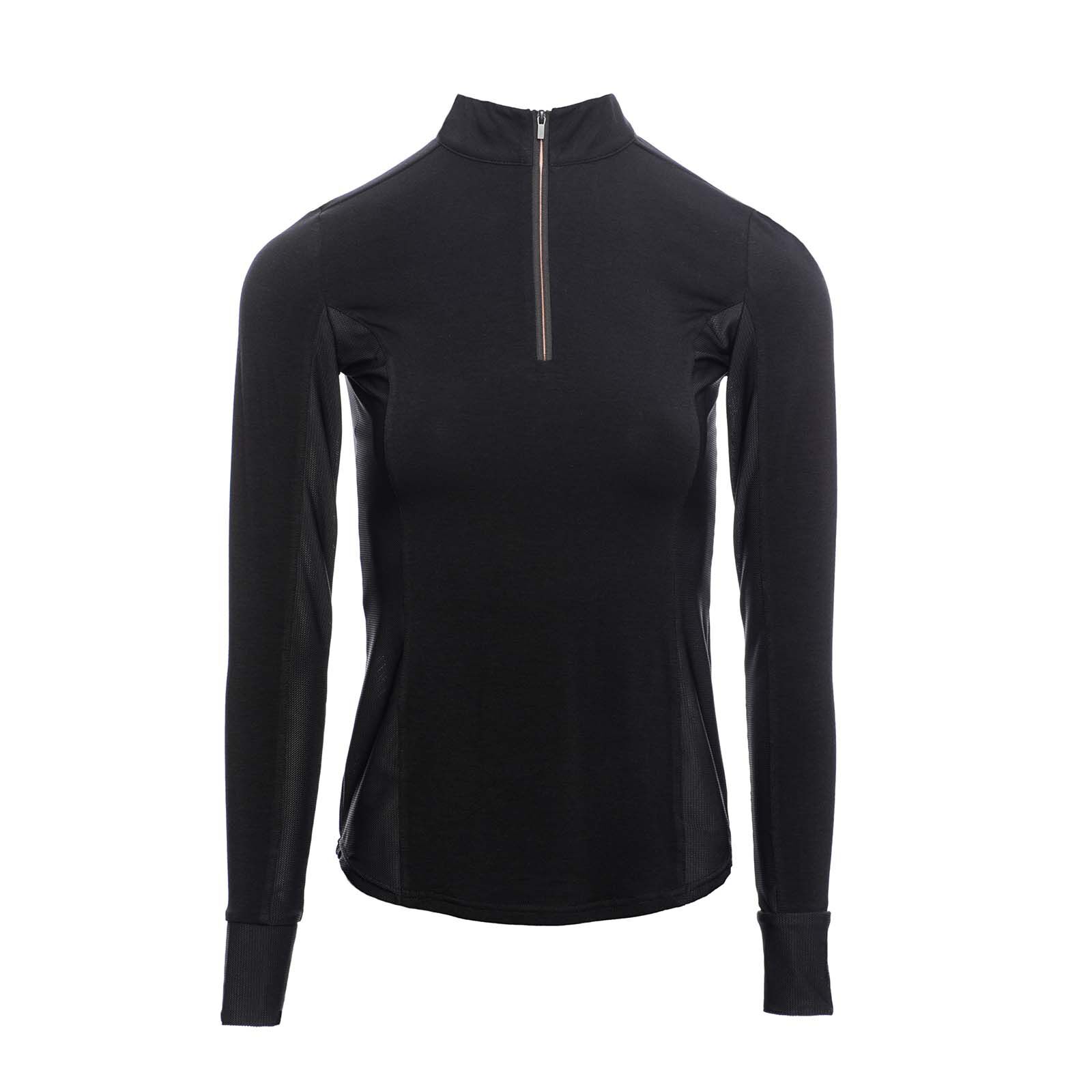 AA CleanCool Half Zip Longsleeve, Black, L