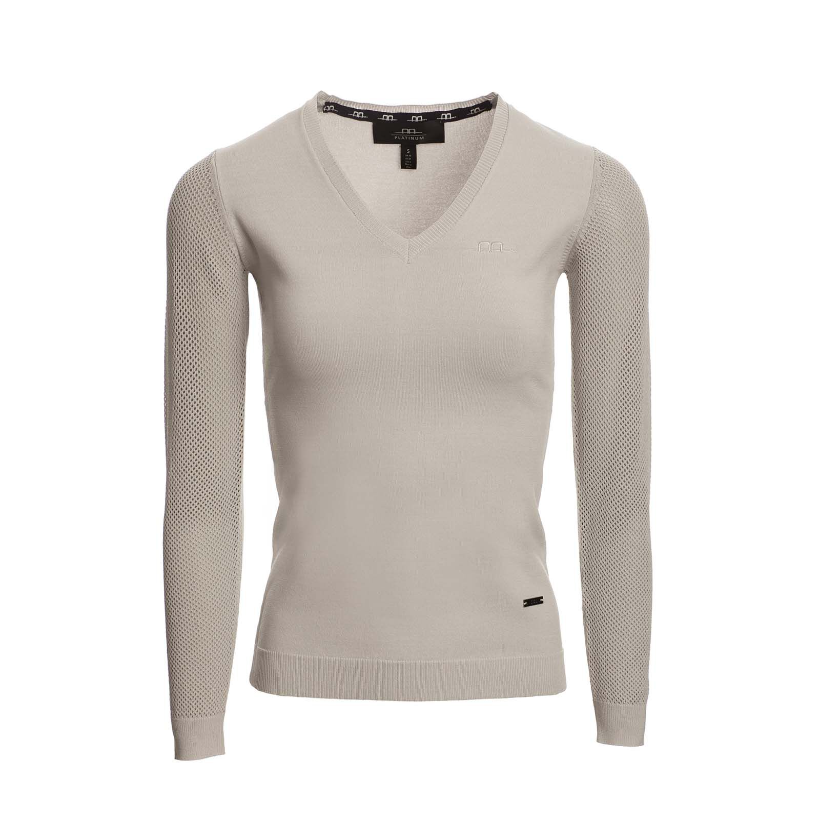 AA Női Pulóver Perforált Ujjakkal, Smoked Pearl Grey, L
