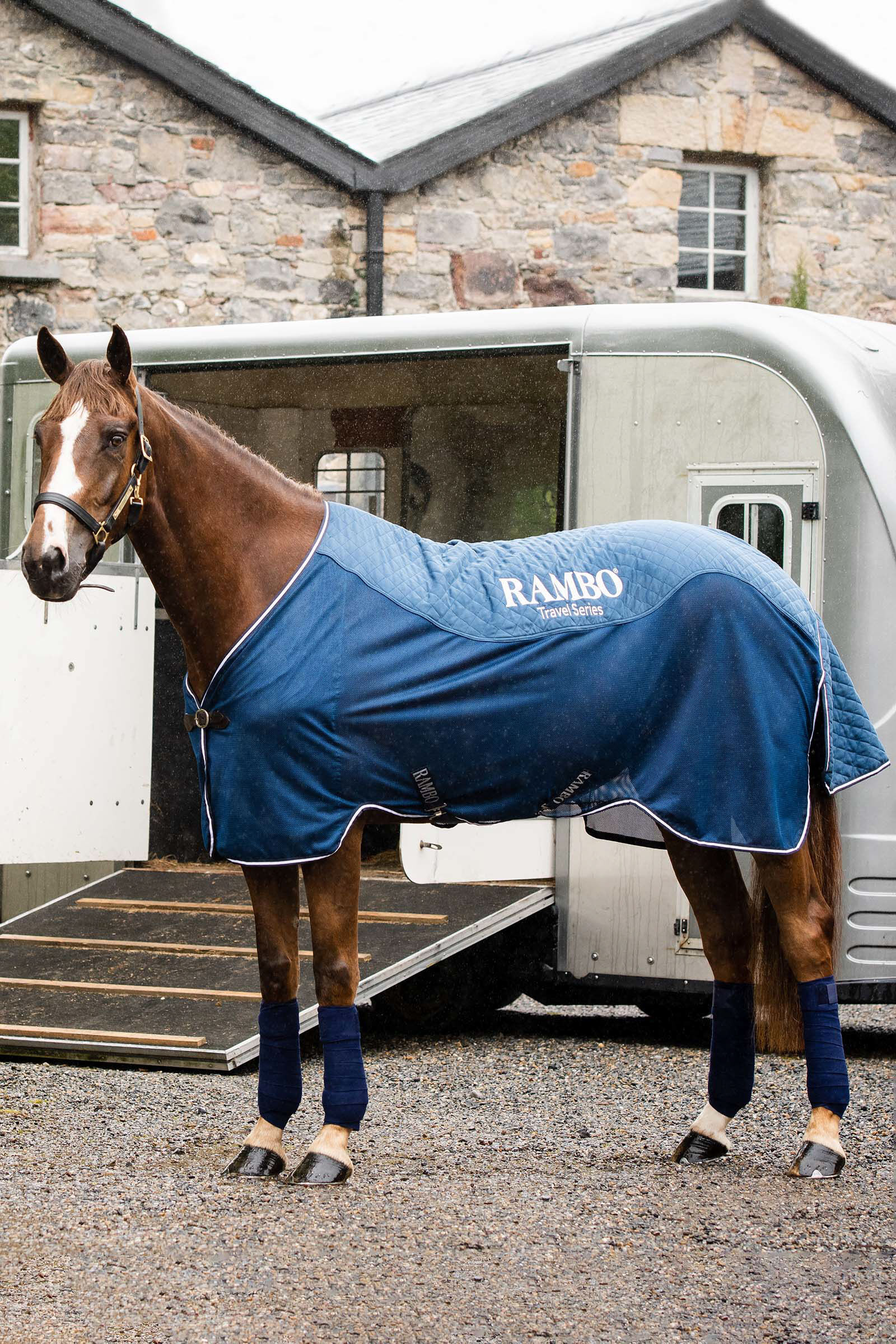 Horseware Rambo Travel Series, 50g, Navy/Navy/Silver, 140