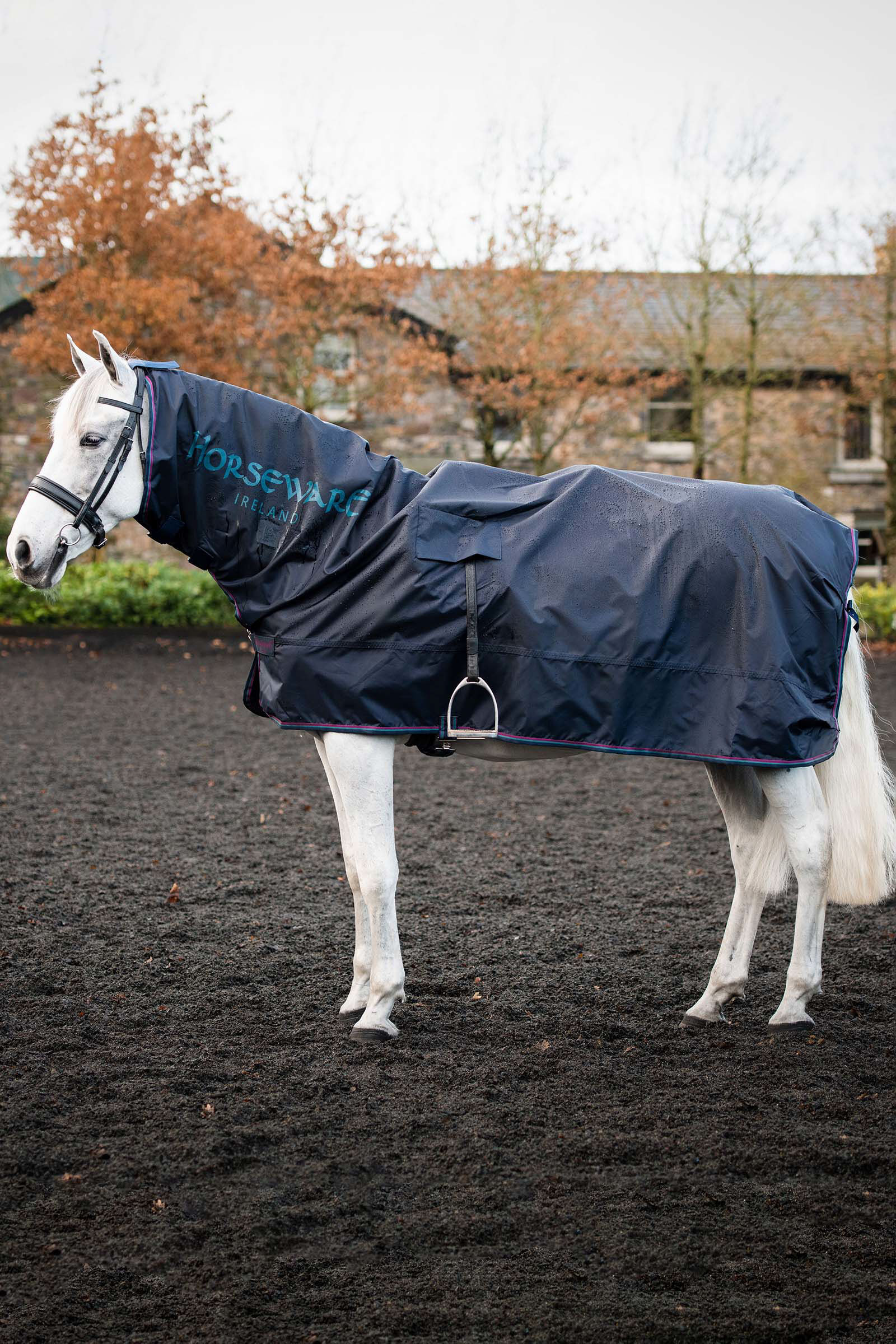 Horseware Vesetakarók & Jártató Takarók, Navy/Burgundy/Teal/Navy, L