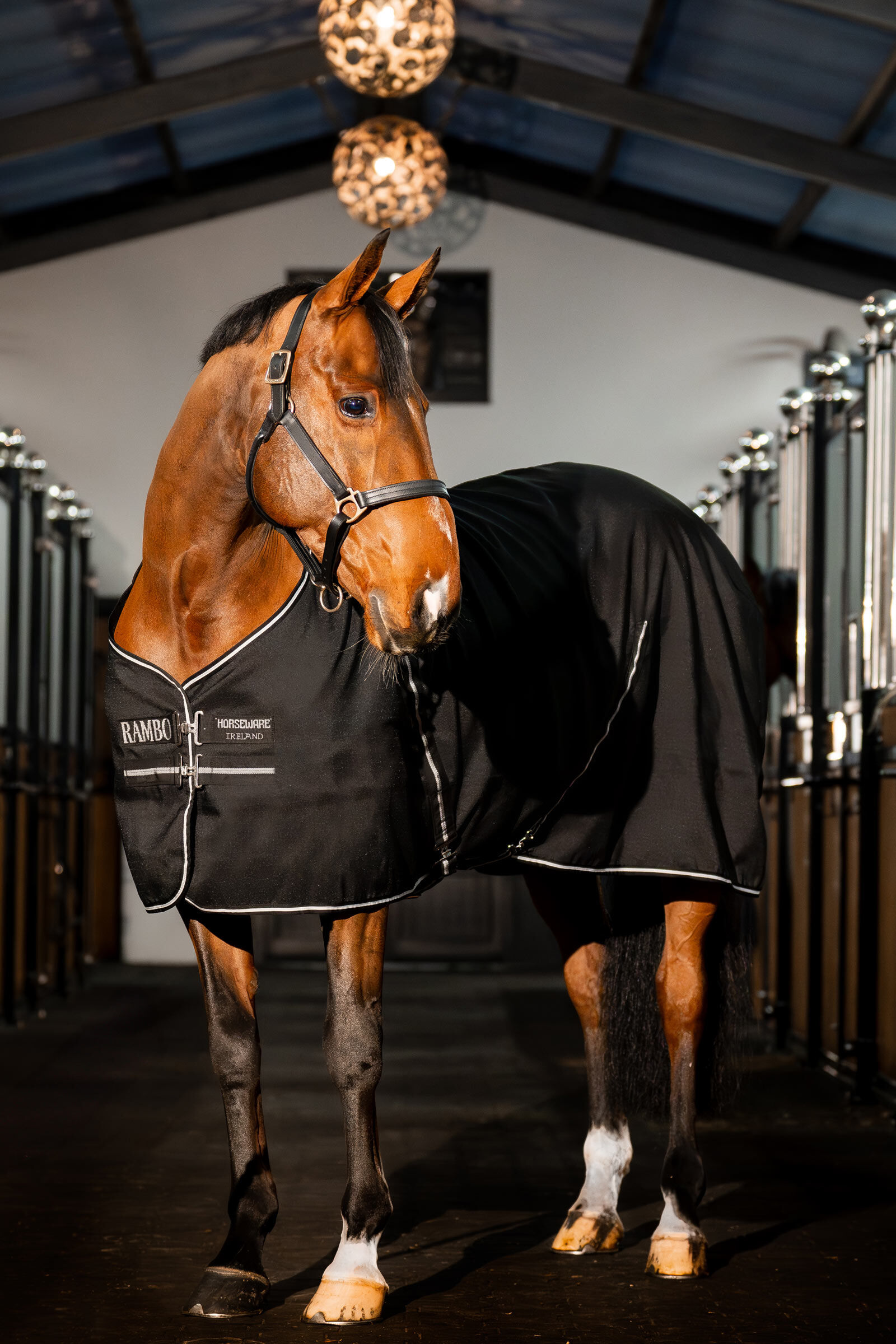 Horseware Rambo Stalltäcke med mikrofiberfoder, 0g