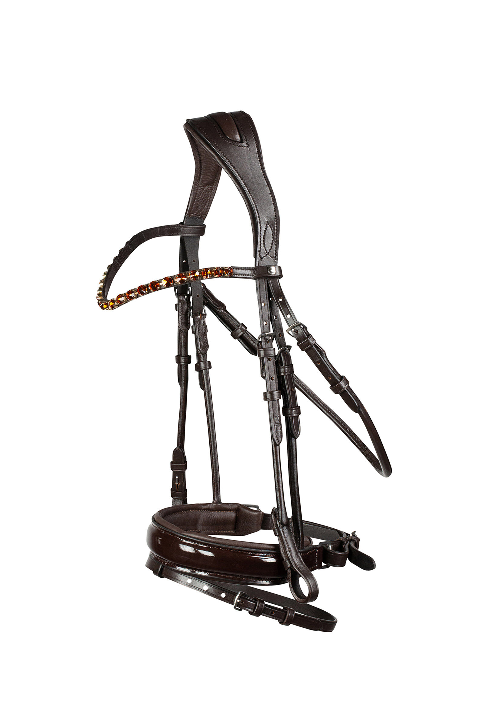 Horze Clermont Anatomic Bridle, Dark Brown, XF