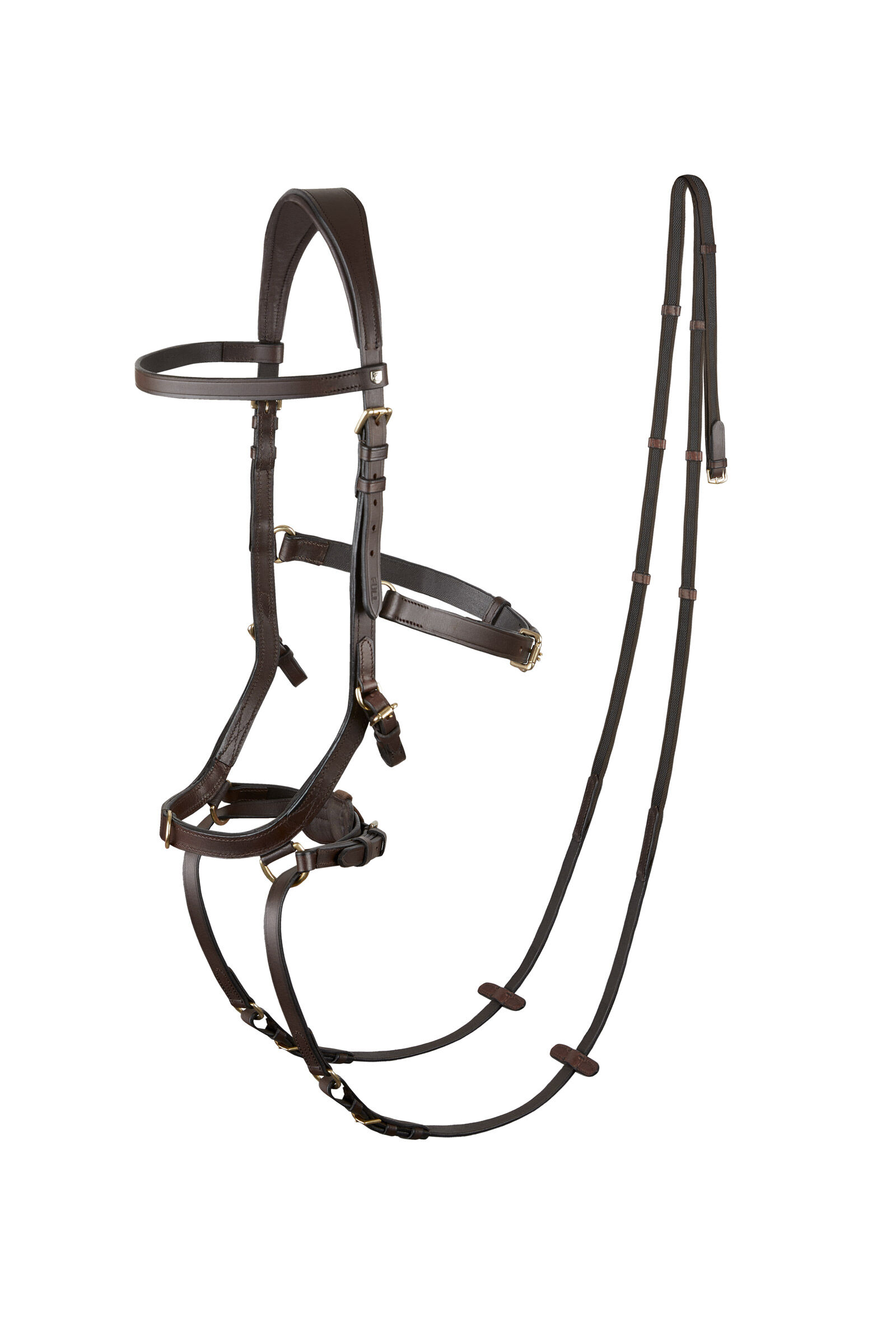 Horze Orlando Combined Anatomical Bitless Bridle, Brown, F
