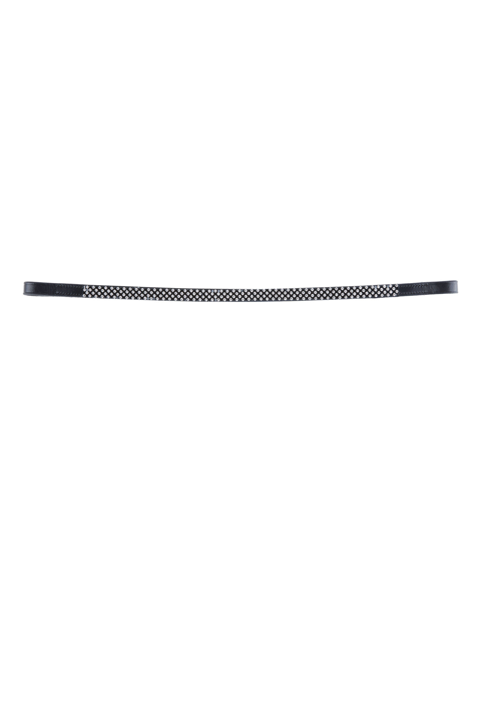 Horze Edinburgh Browband with Swarovski Crystals, Black, P