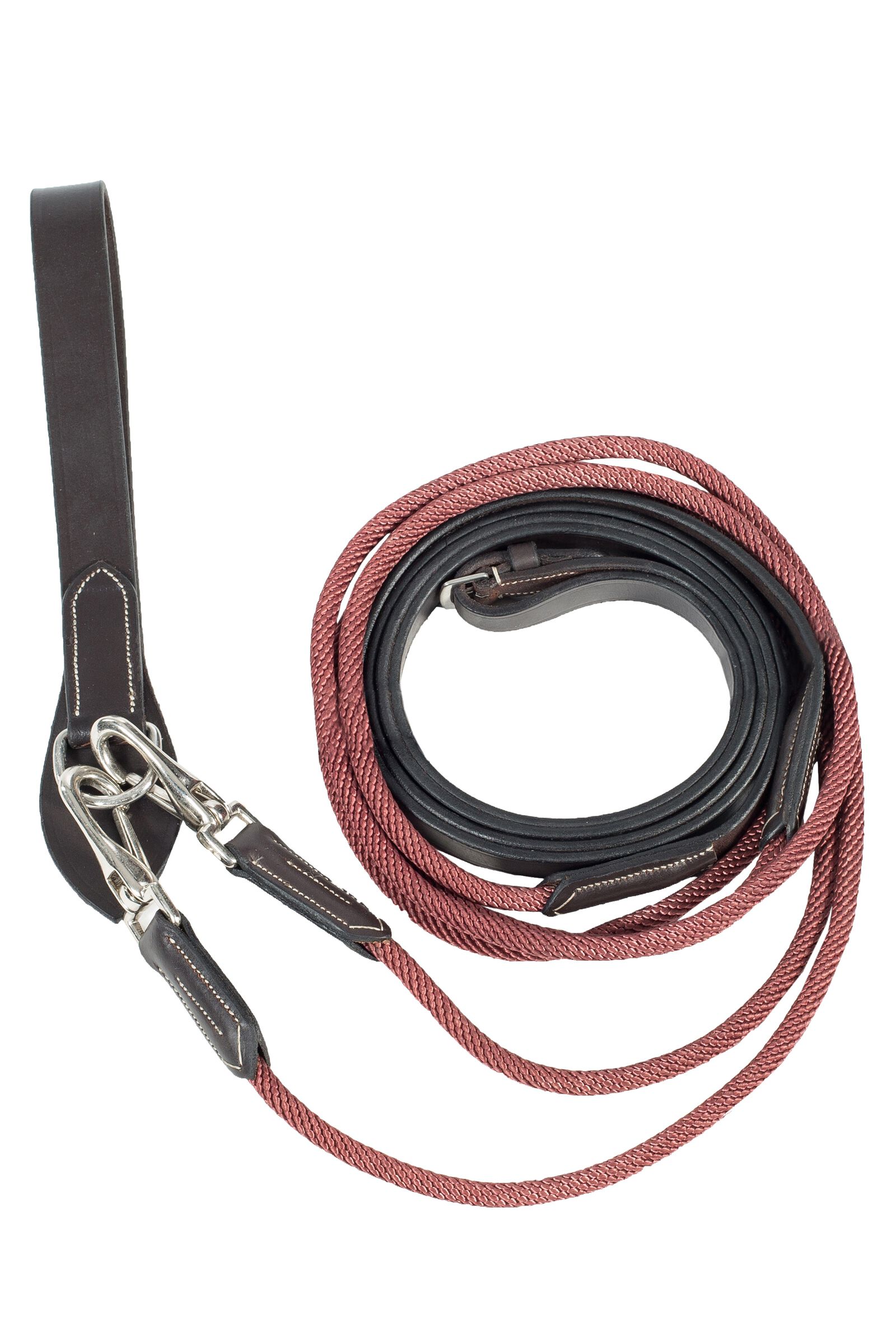 Horze Sparta Nejlon/Bőr Segédszár, Dark Brown, F