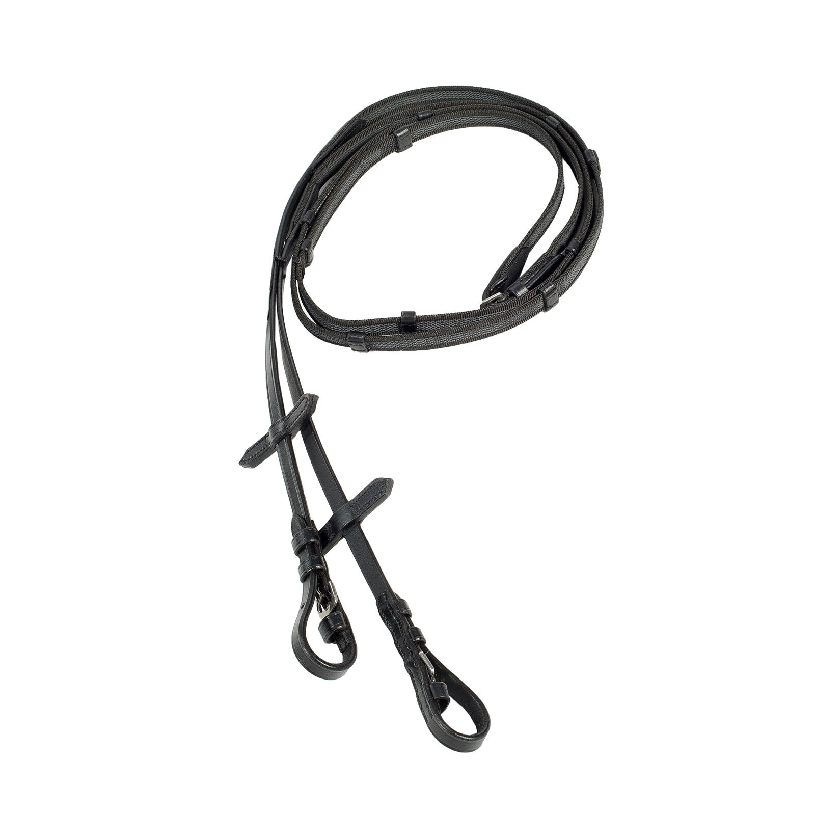 Rênes sangle Horze Slender, Black, F