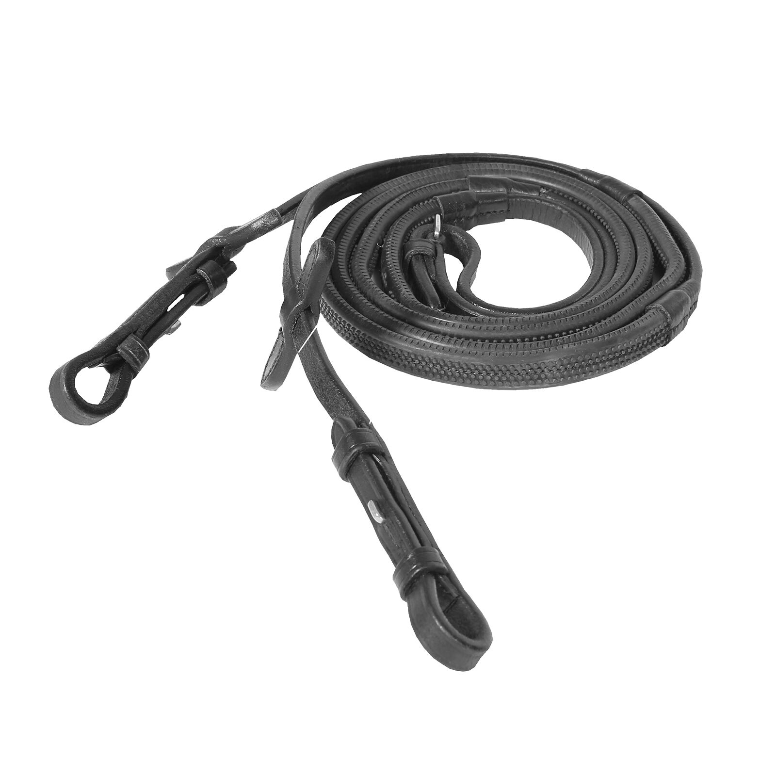 Horze Soft Grip Rubber Reins, Black, F