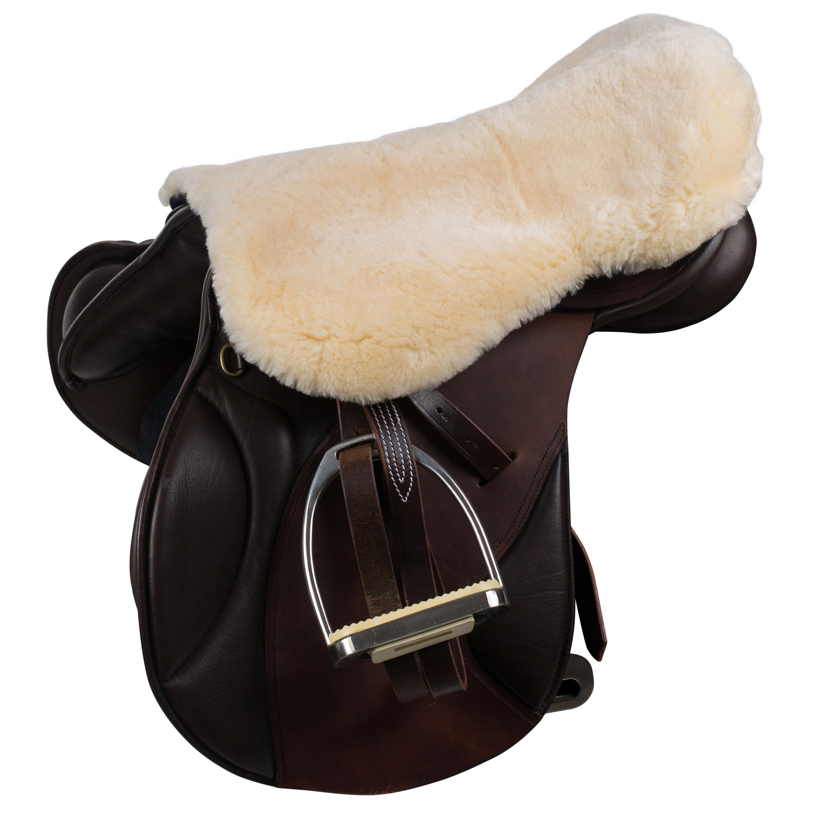Couvre-siège de selle mouton Horze Harleigh, Off-White, M