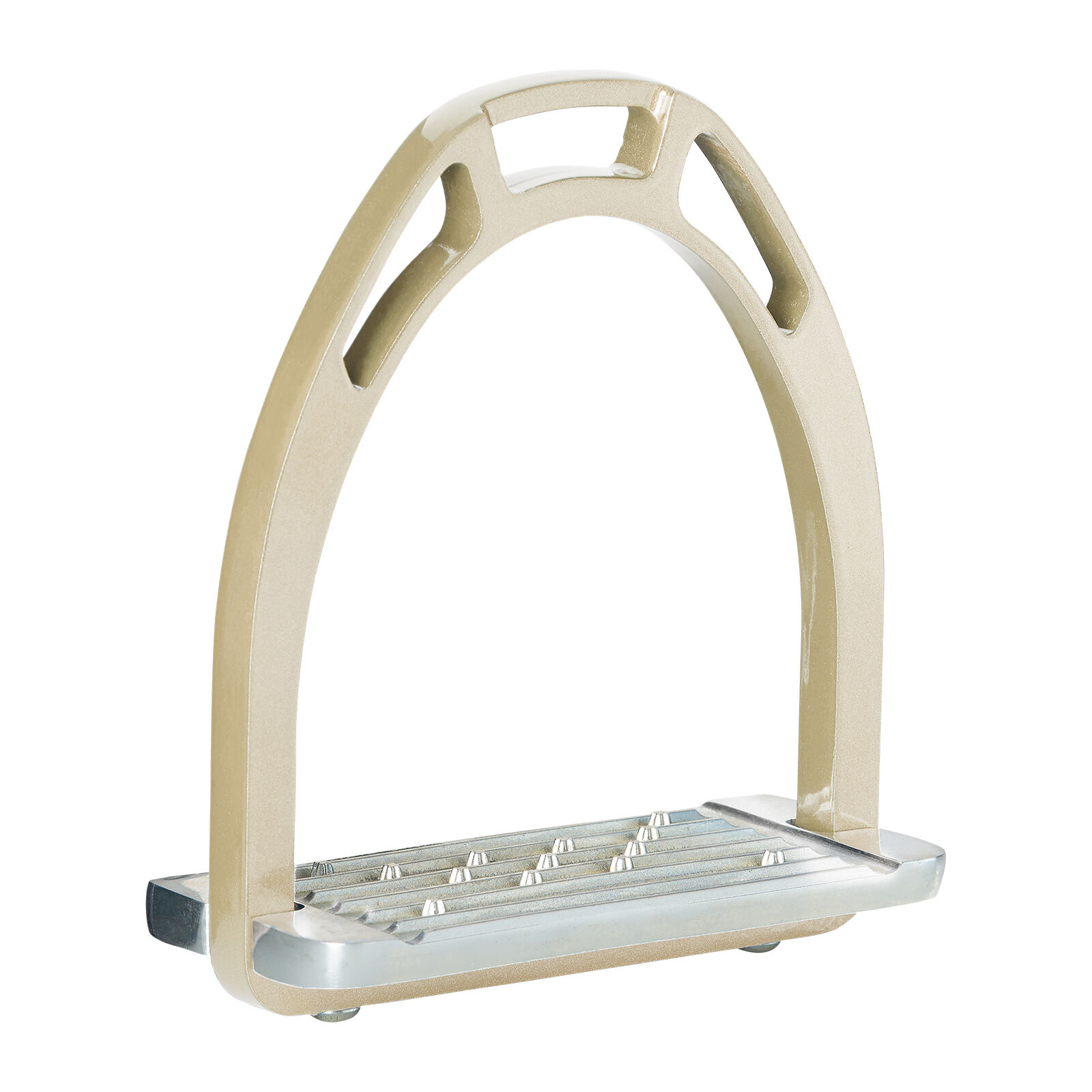 Horze Aluminum Stirrups, Silver/Gold, 120