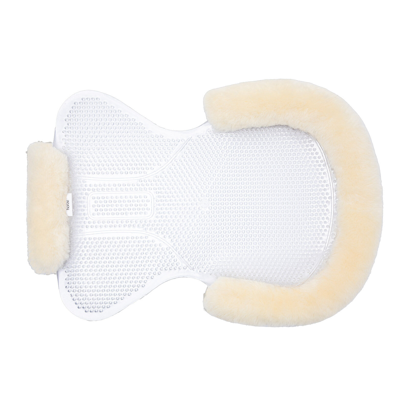 Horze Harleigh Amortisseur gel avec bordure mouton, Off-White, ONE SIZE