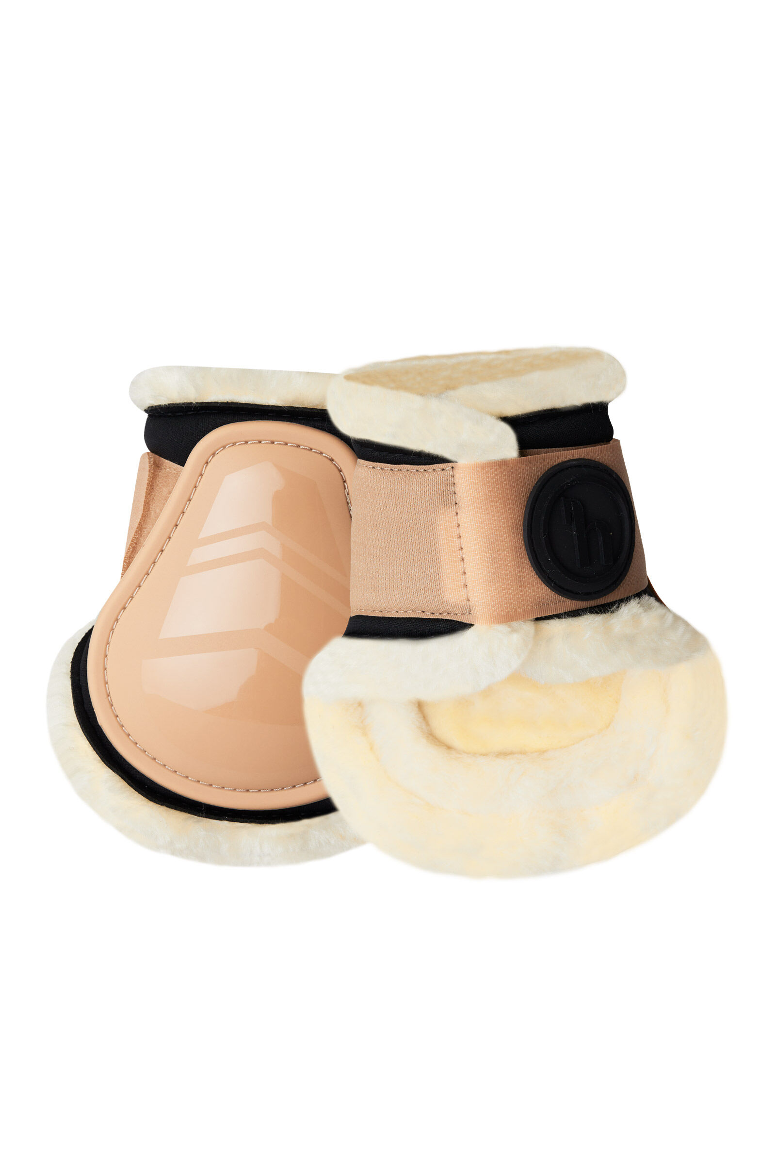 Horze kaliberű Fetlock csizma műszőrme béléssel, Biscuit Brown, C