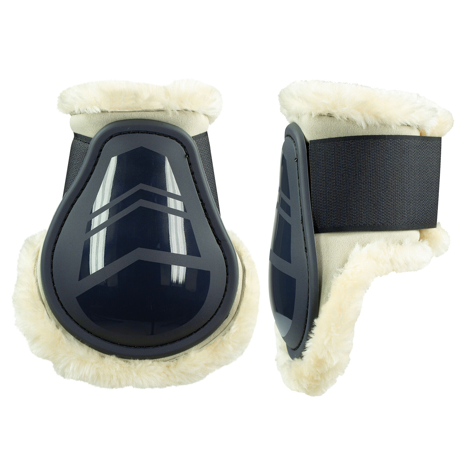 Horze kaliberű Fetlock csizma műszőrme béléssel, Dark Navy, C