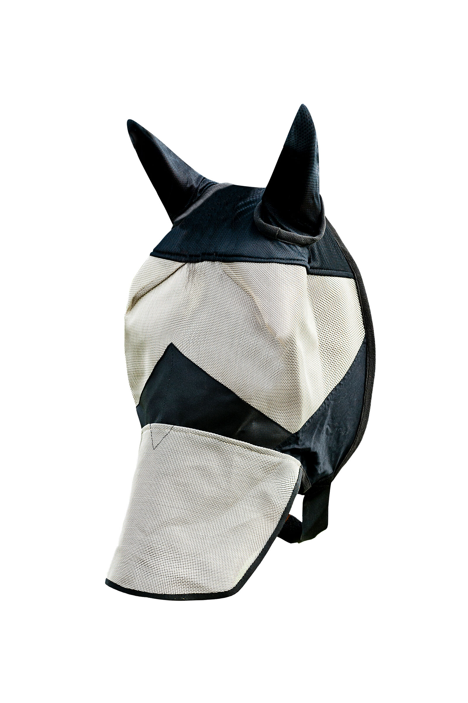 Horze Long Nose Fly Mask, Light Brown/Black, P