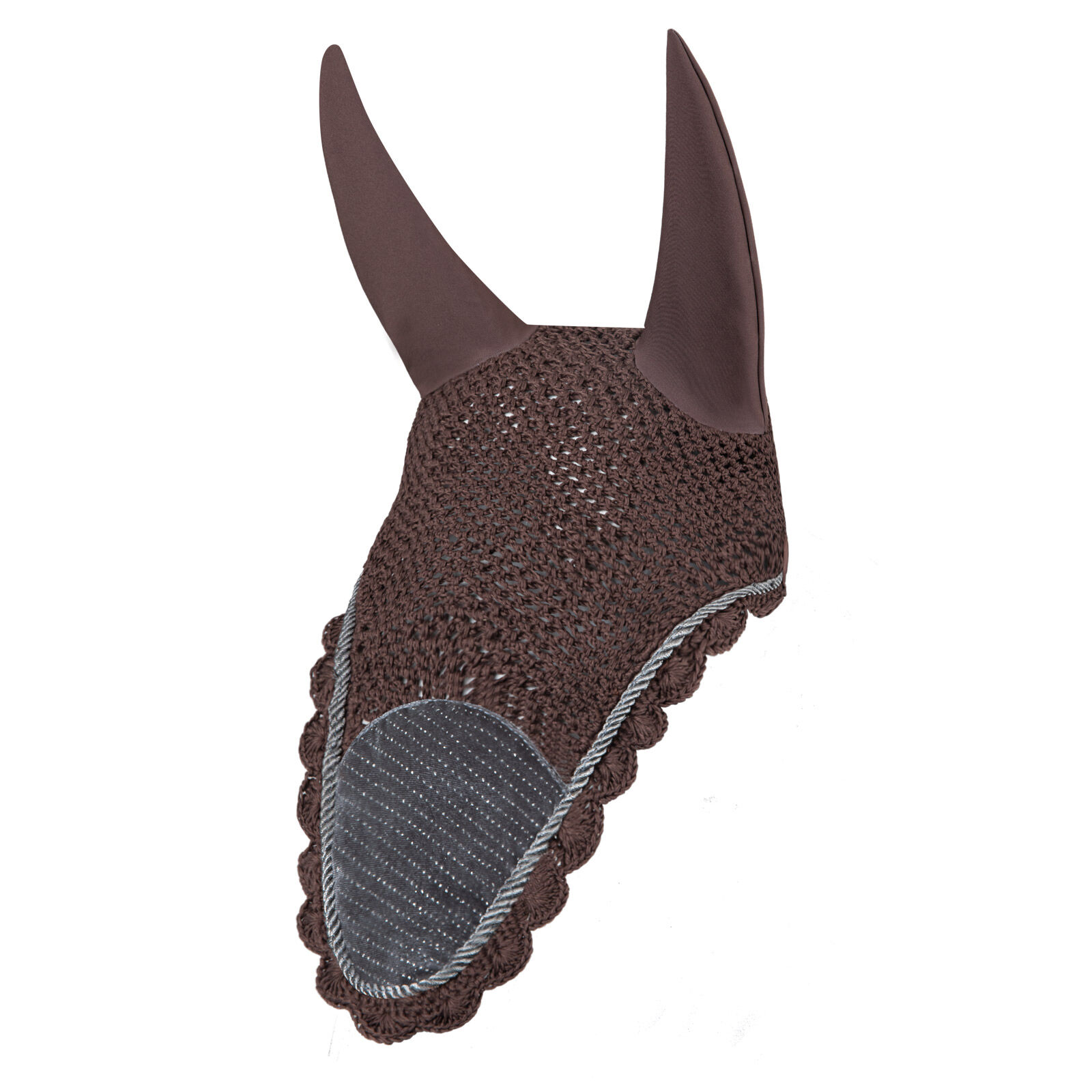 Horze Pomona Ear Net, Brown, F